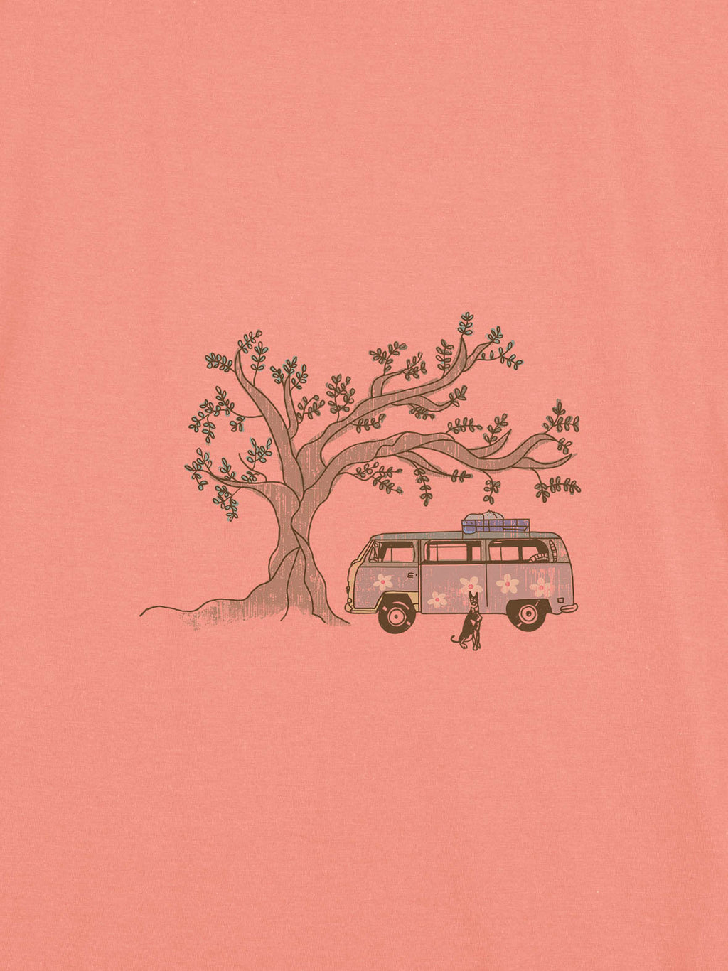 Camper Van & Ελιά με Σκύλο - Μπλουζάκια