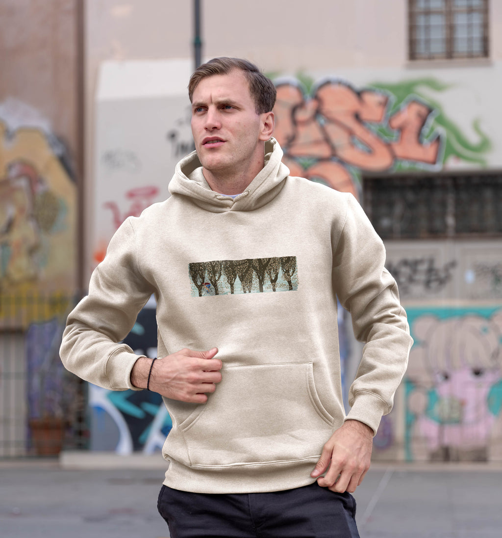 Cyclist Through the Trees - Hoodies