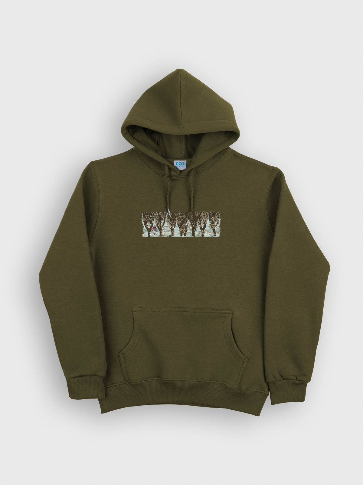 Cyclist Through the Trees - Hoodies