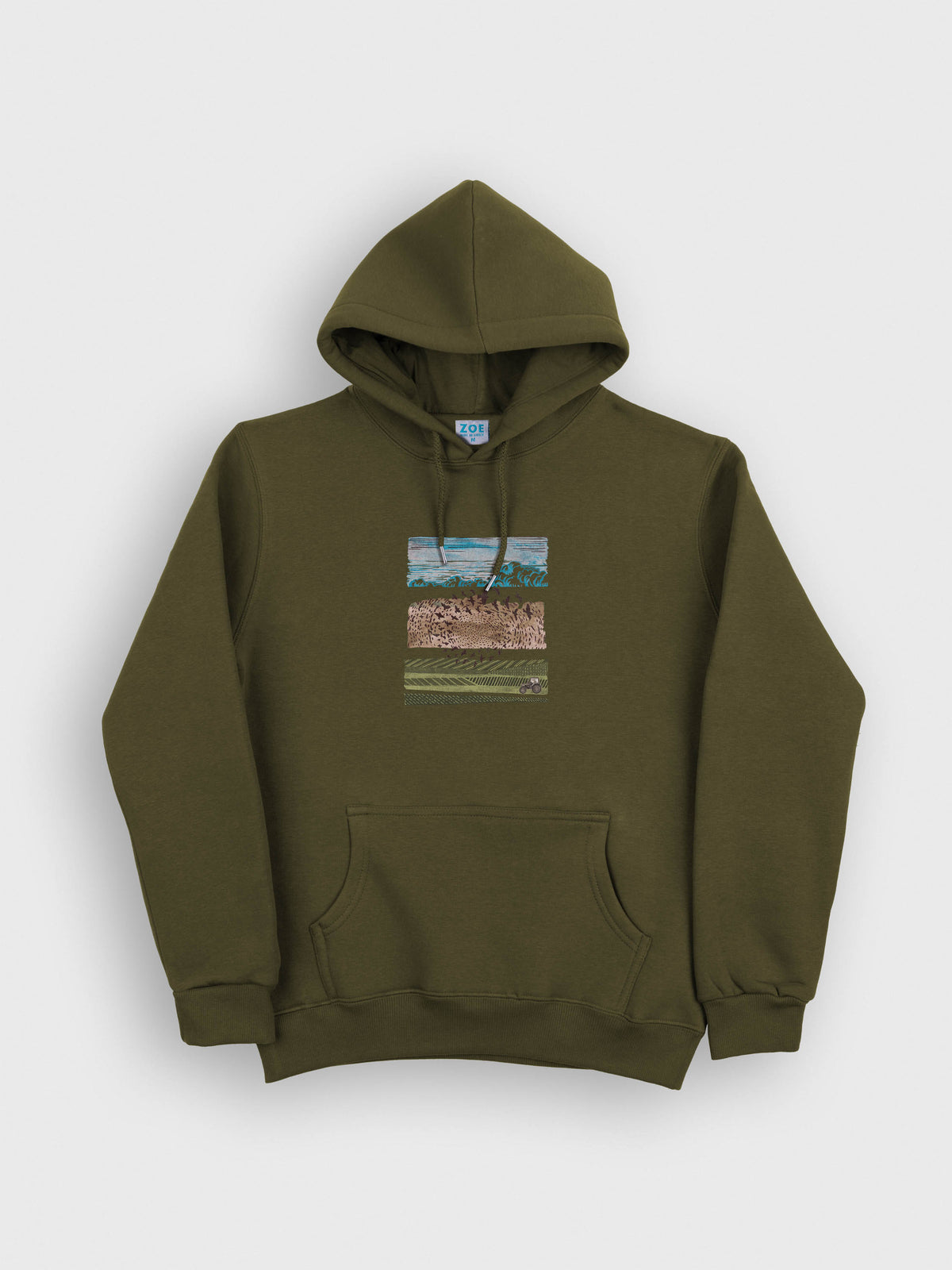 Birds Flock & Tractor Countryside - Hoodies