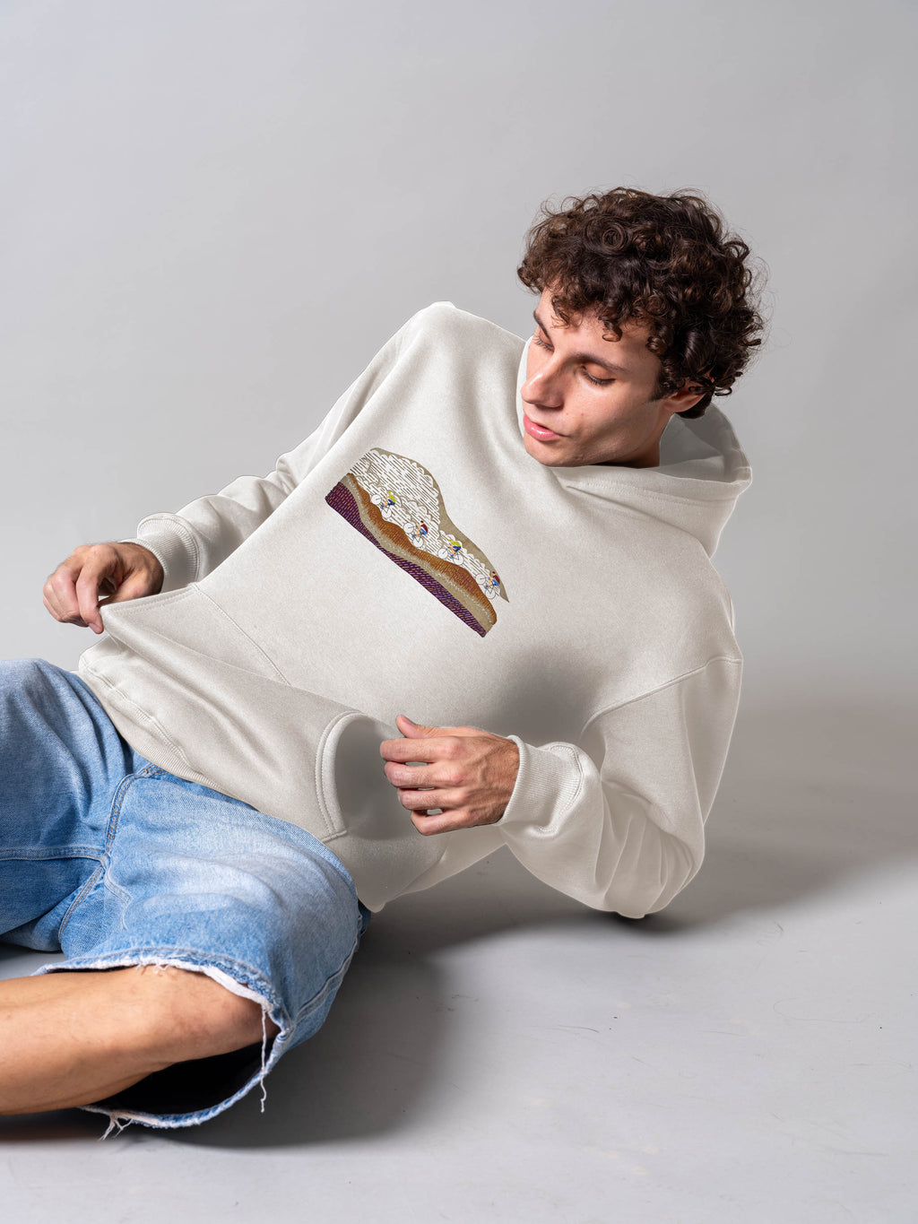 Cyclists in the Mountains - Hoodies