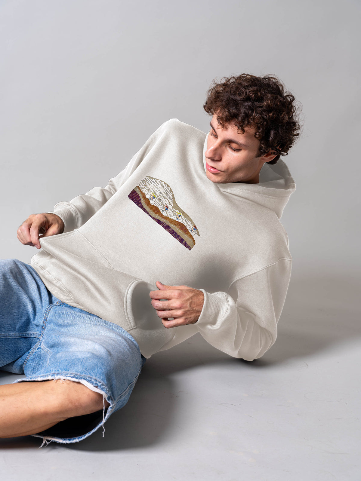 Cyclists in the Mountains - Hoodies