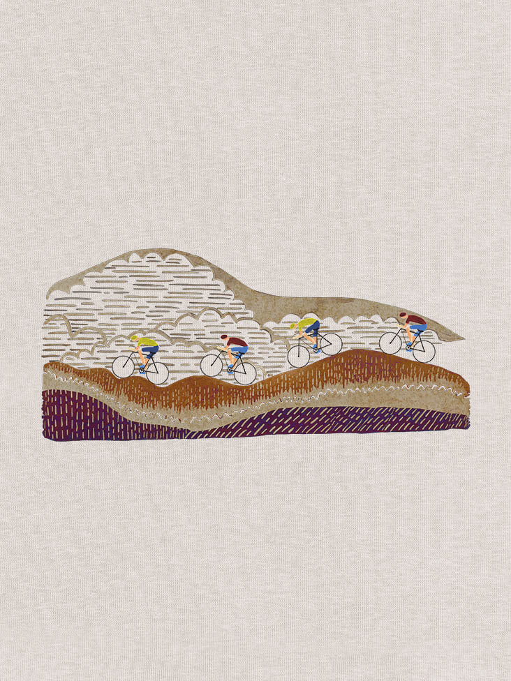 Cyclists in the Mountains - Hoodies