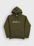 Racing Cyclists & Running Dog - Hoodies