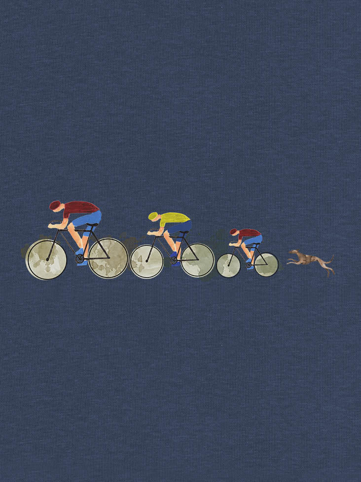 Racing Cyclists & Running Dog - Hoodies