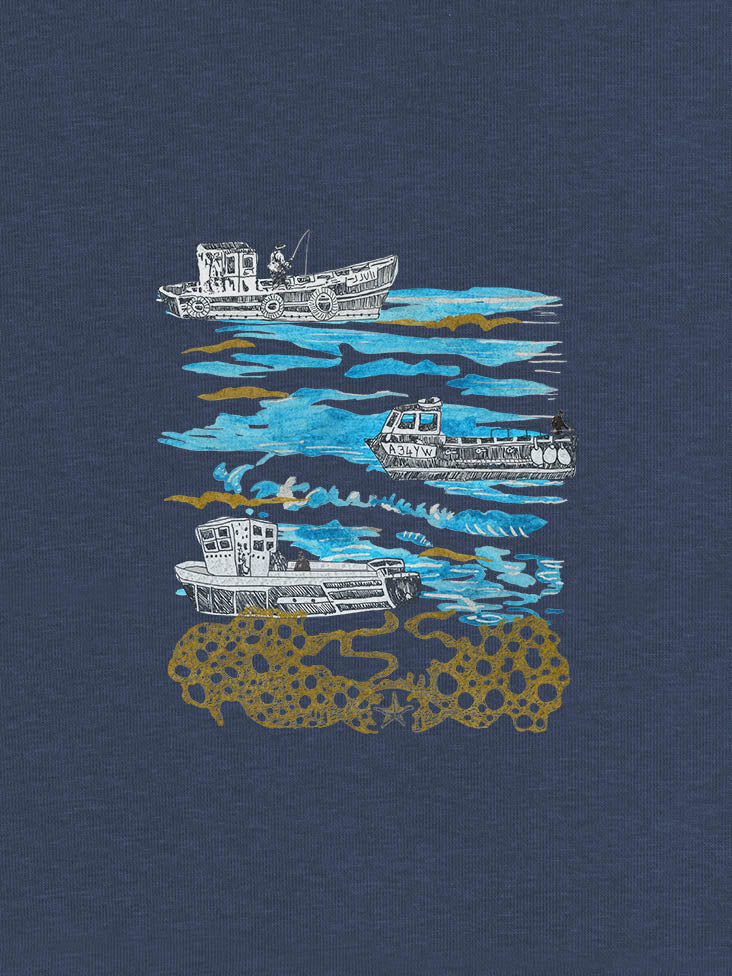 Fishing Boats & Clouds - Hoodies