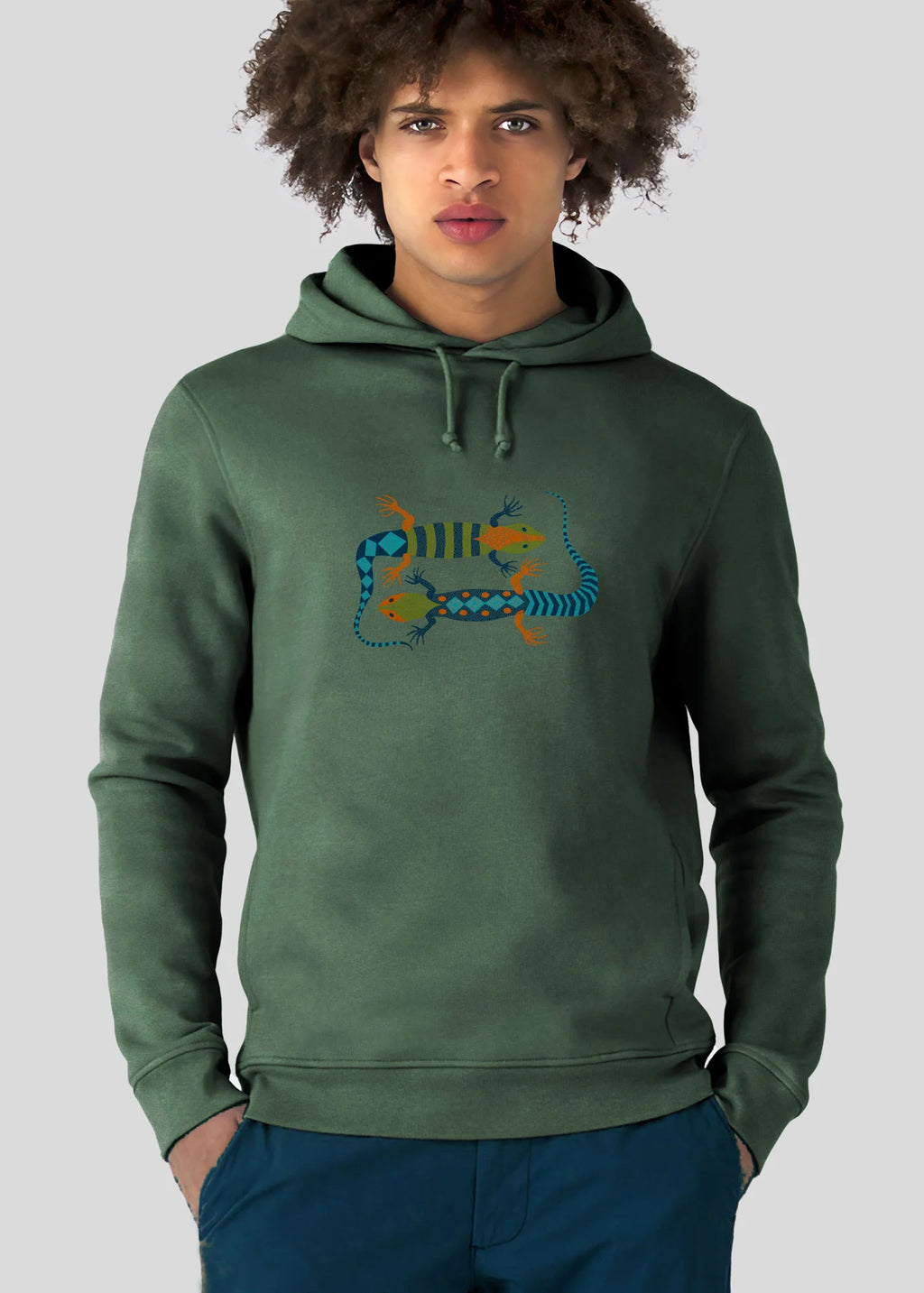 Happy colorful Lizards - Hoodies