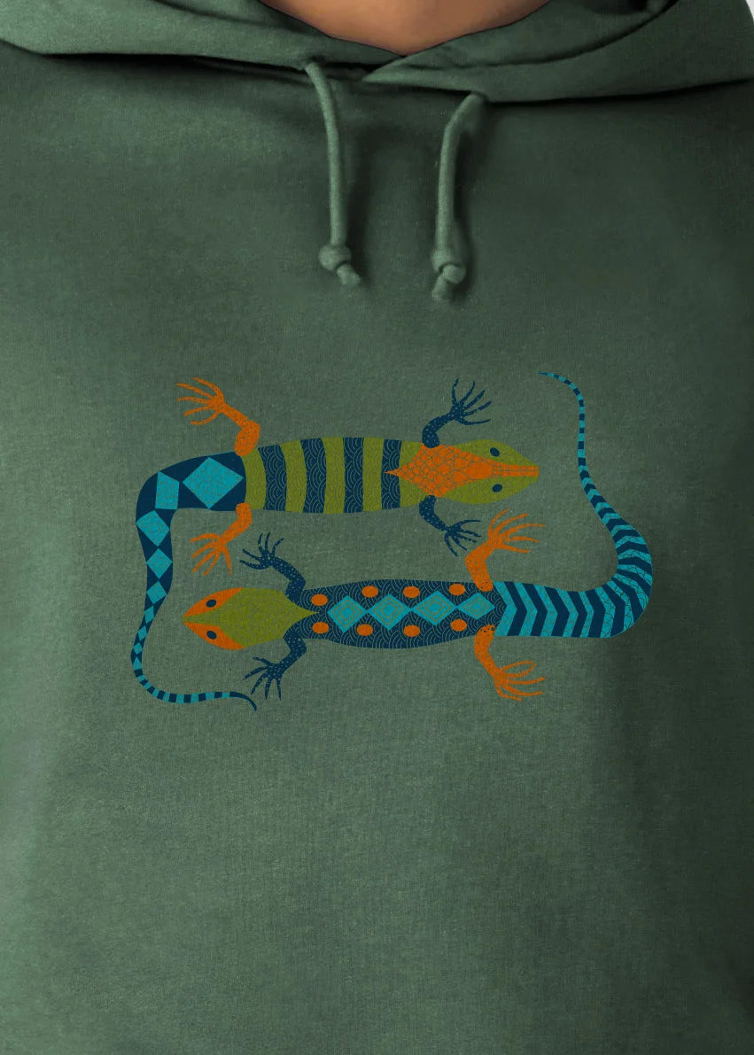 Happy colorful Lizards - Hoodies