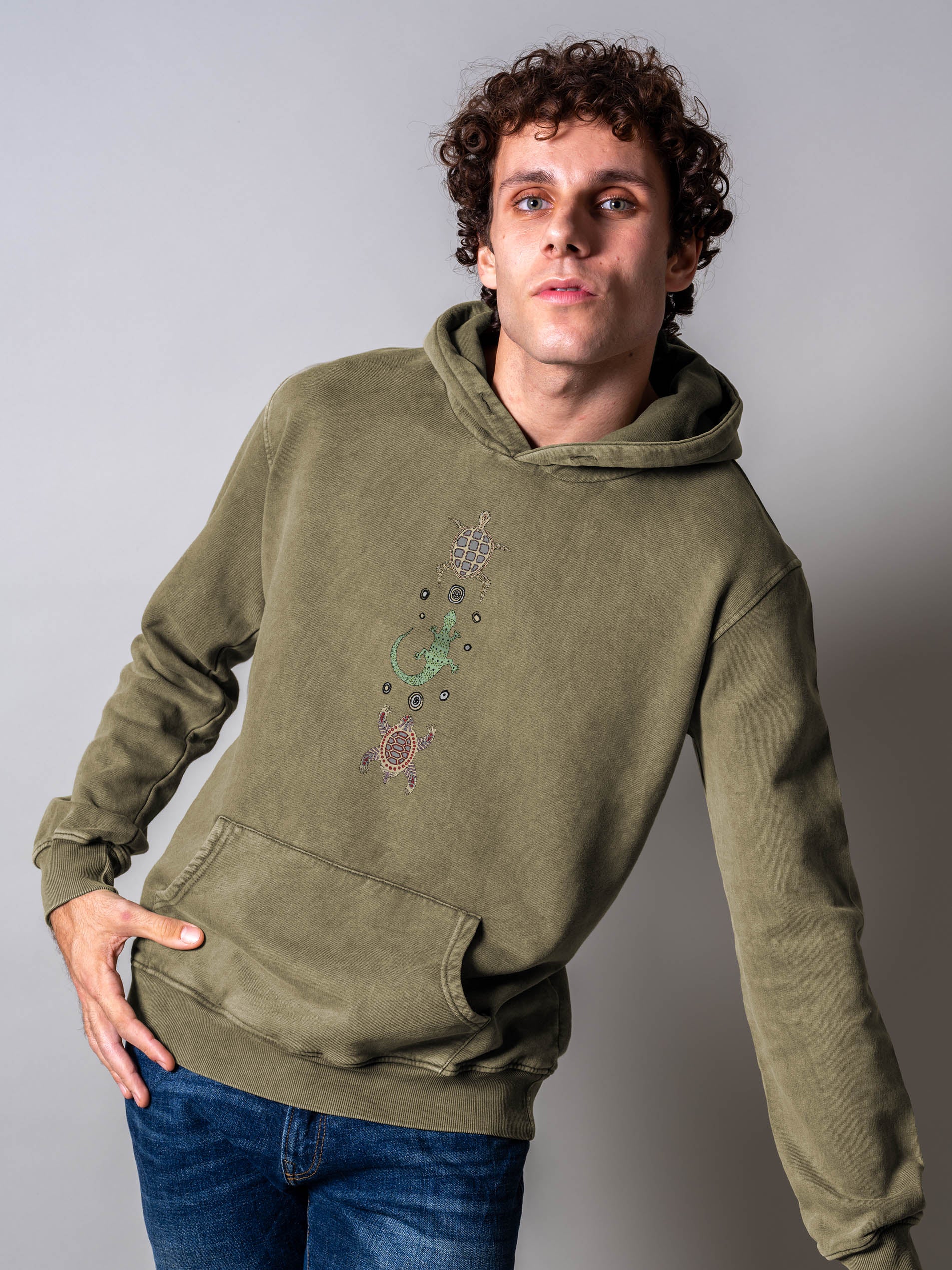 Ethnic Life - Stonewashed Hoodie