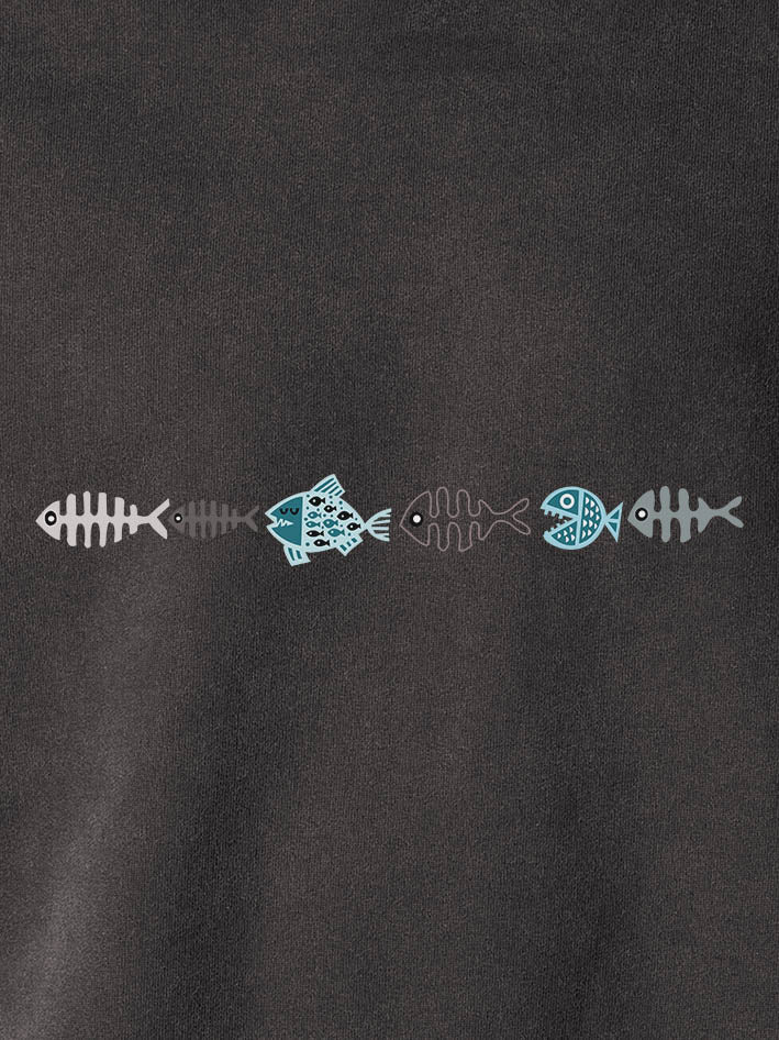 Tidal Fishbones - Stonewashed Hoodie