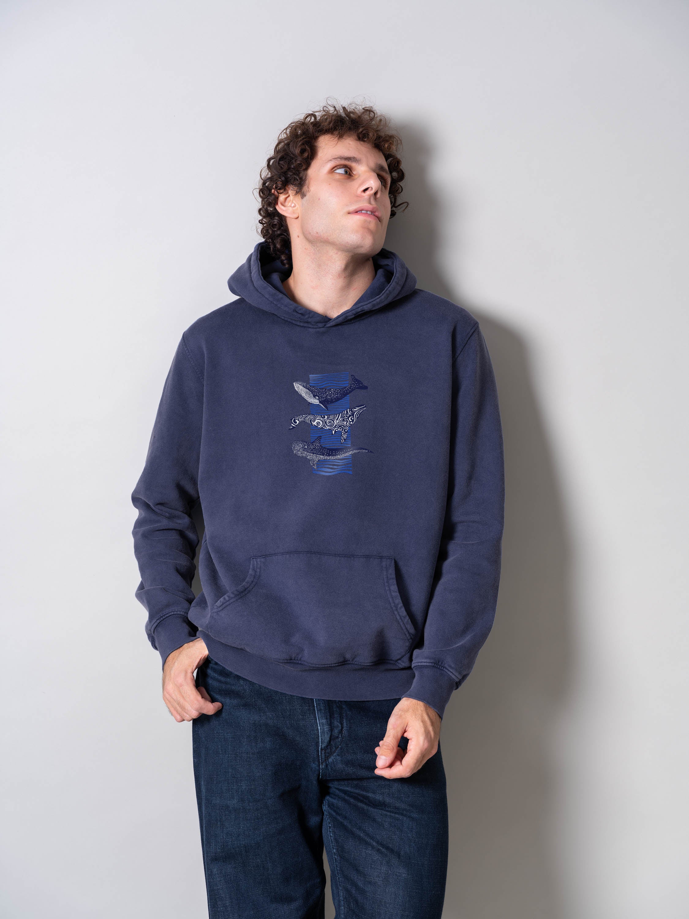 Big Whale - Stonewashed Hoodie