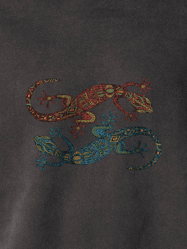 Dance of the Lizards - Stonewashed Hoodie