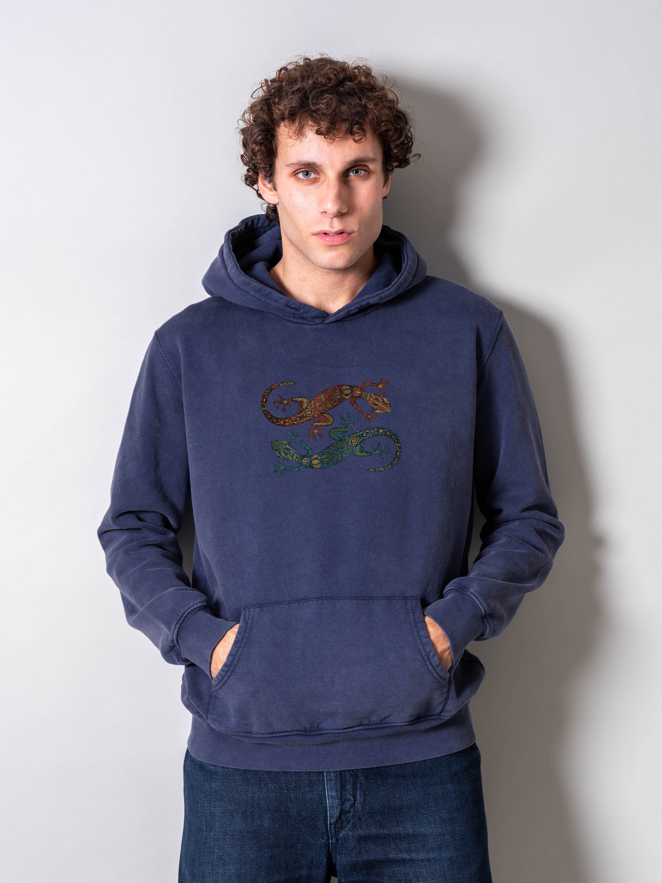 Dance of the Lizards - Stonewashed Hoodie