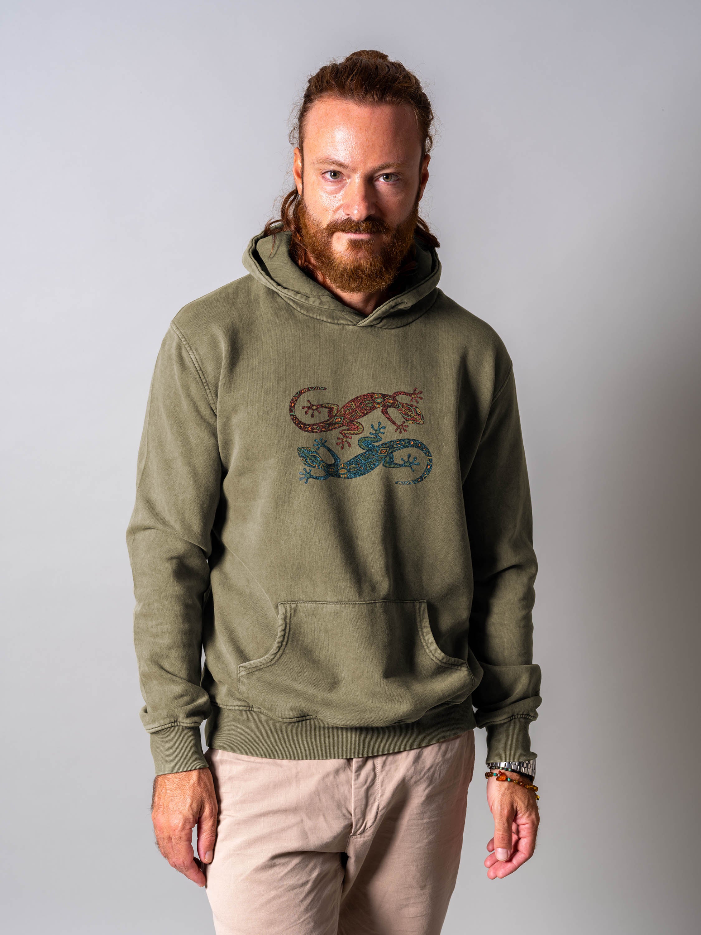 Dance of the Lizards - Stonewashed Hoodie