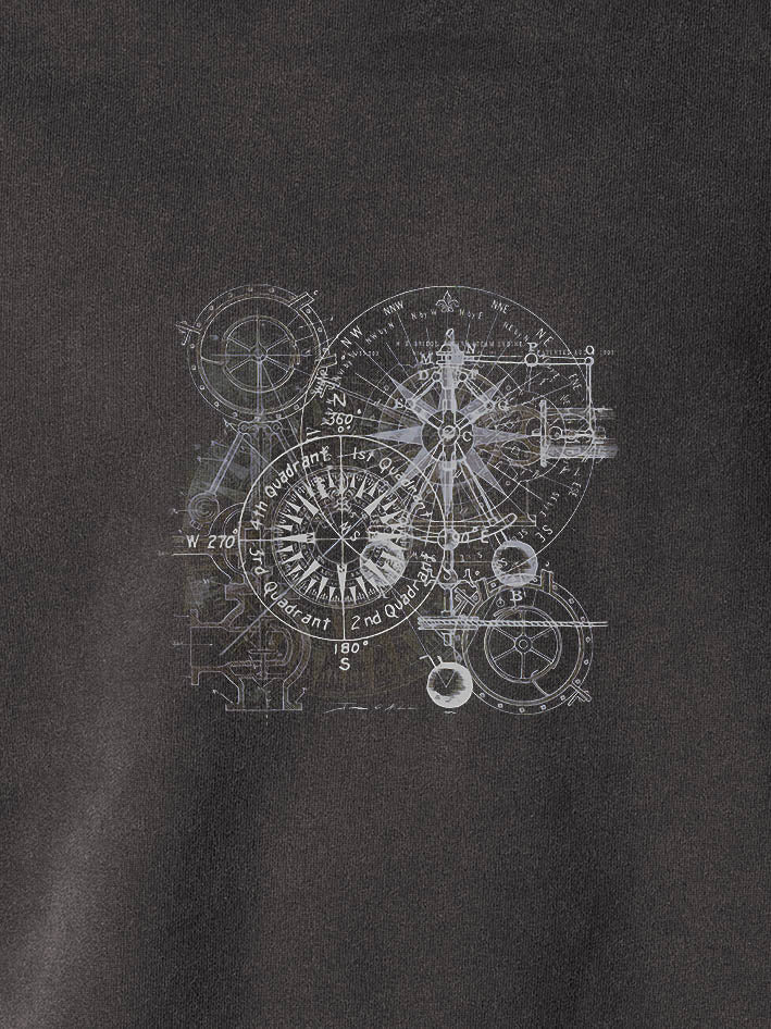 Celestial compass - Stonewashed Hoodie