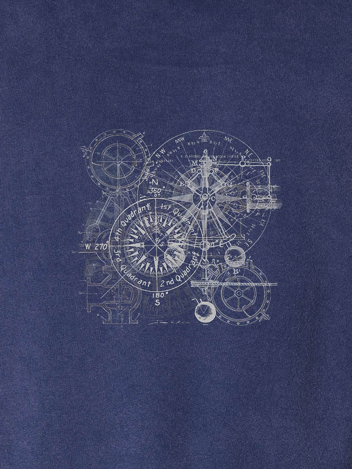 Celestial compass - Stonewashed Hoodie