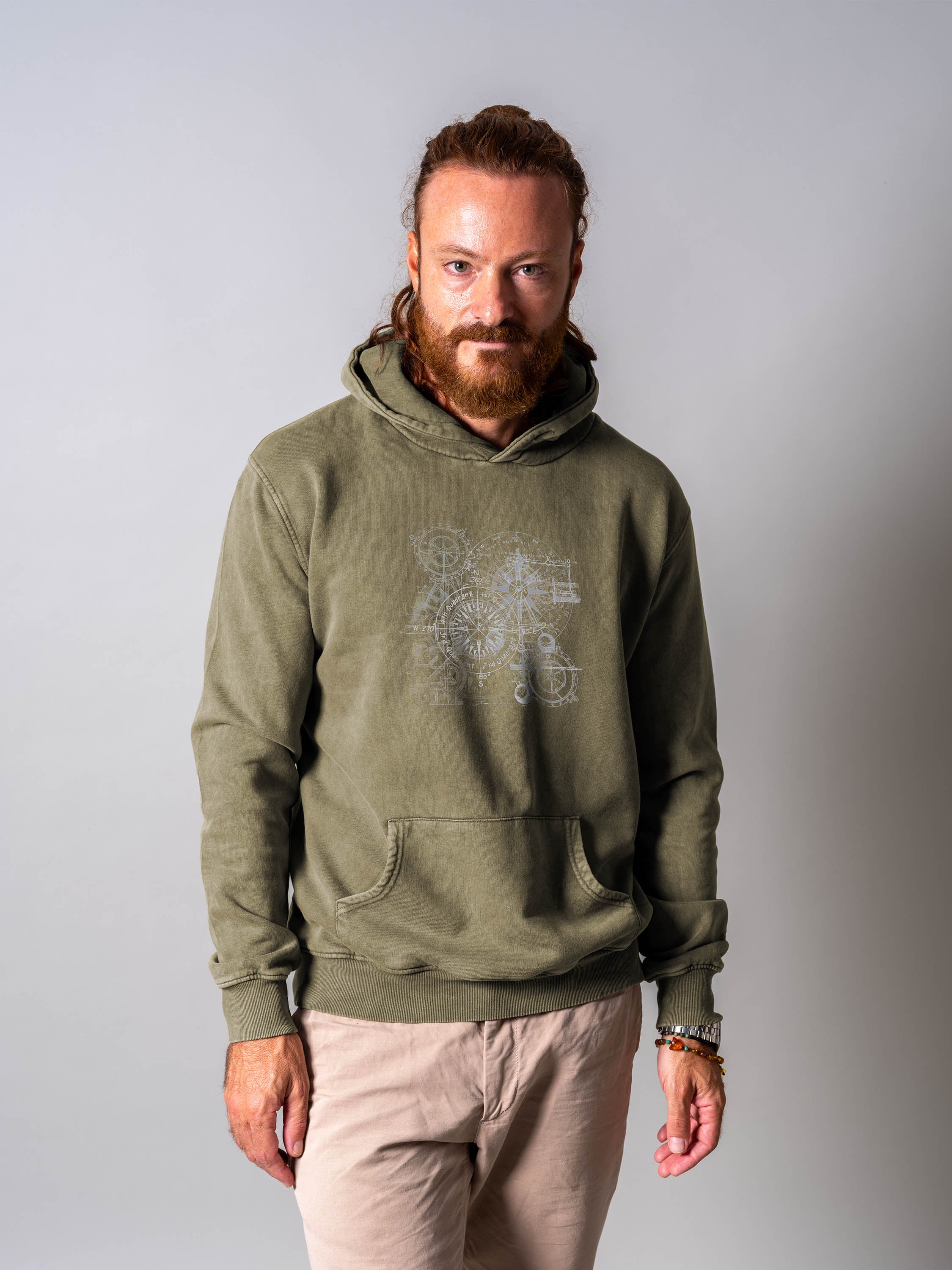 Celestial compass - Stonewashed Hoodie