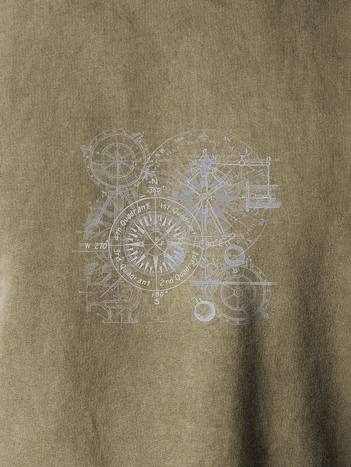 Celestial compass - Stonewashed Hoodie
