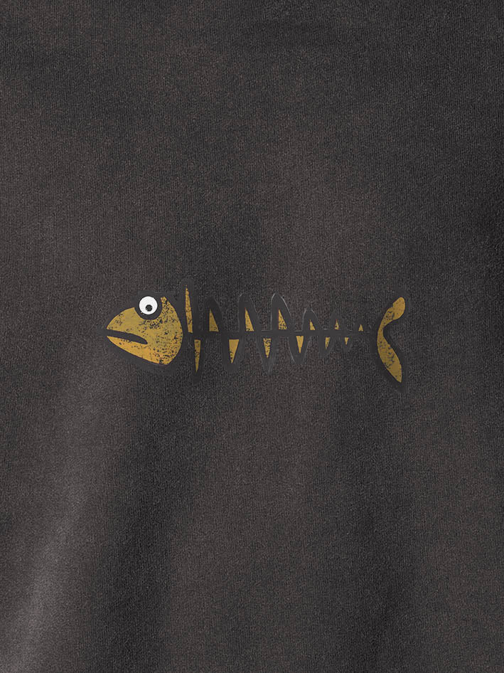 Fishbone Vibes - Stonewashed Hoodie