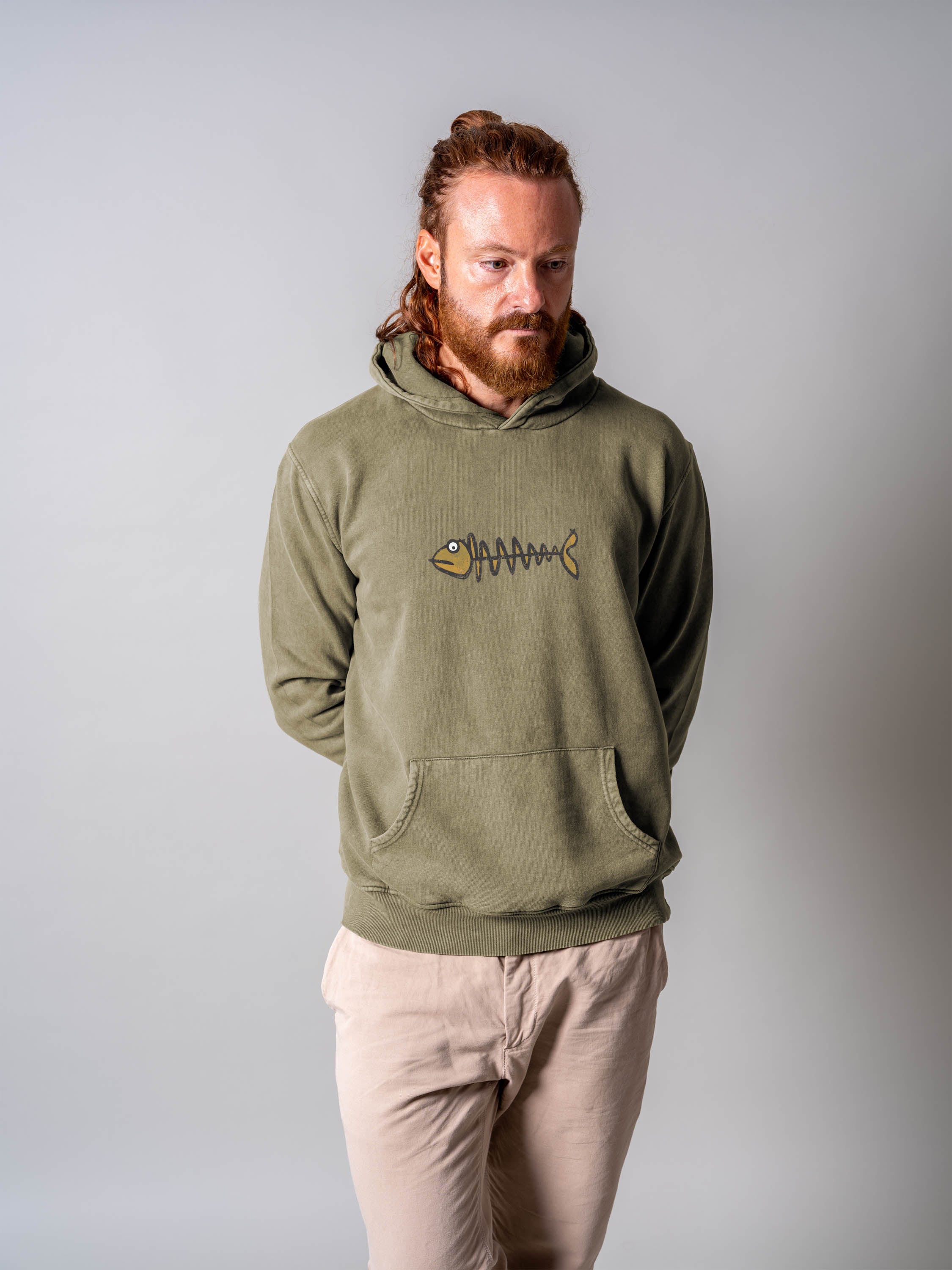 Fishbone Vibes - Stonewashed Hoodie