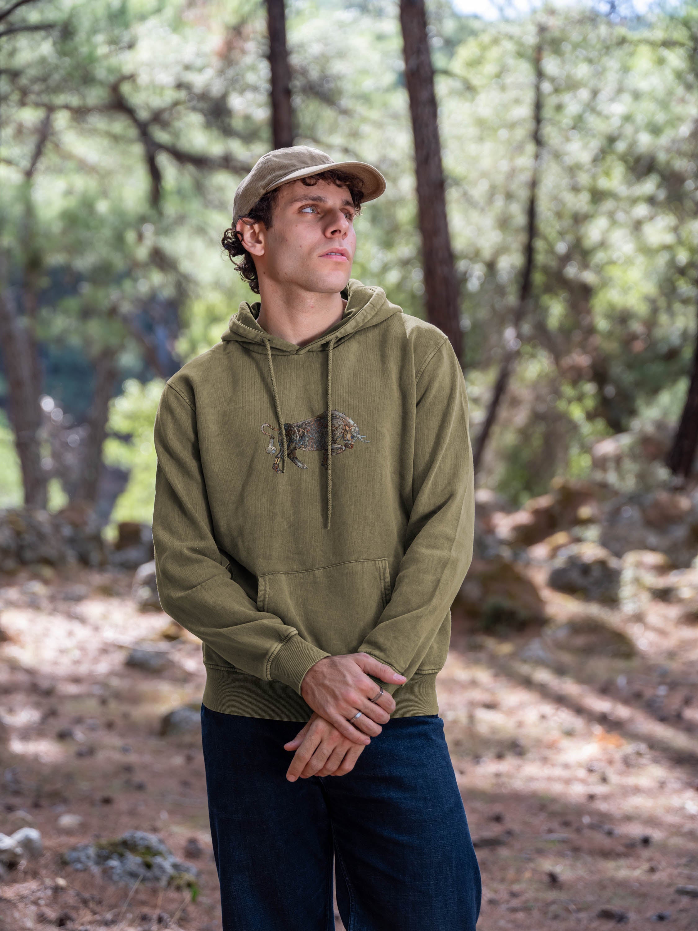 Mechanical charge - Stonewashed Hoodie