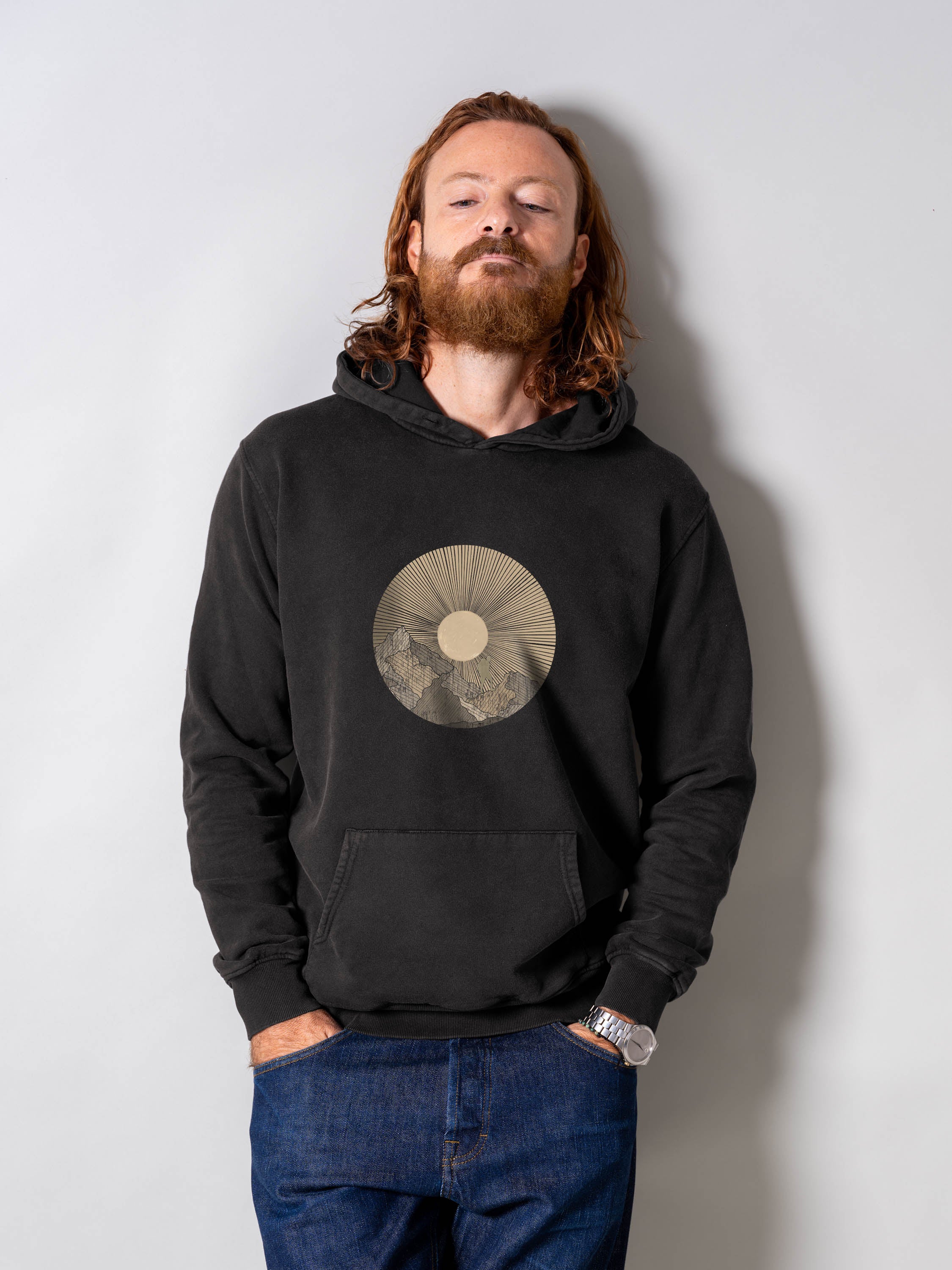 Summit Sun Panorama - Stonewashed Hoodie