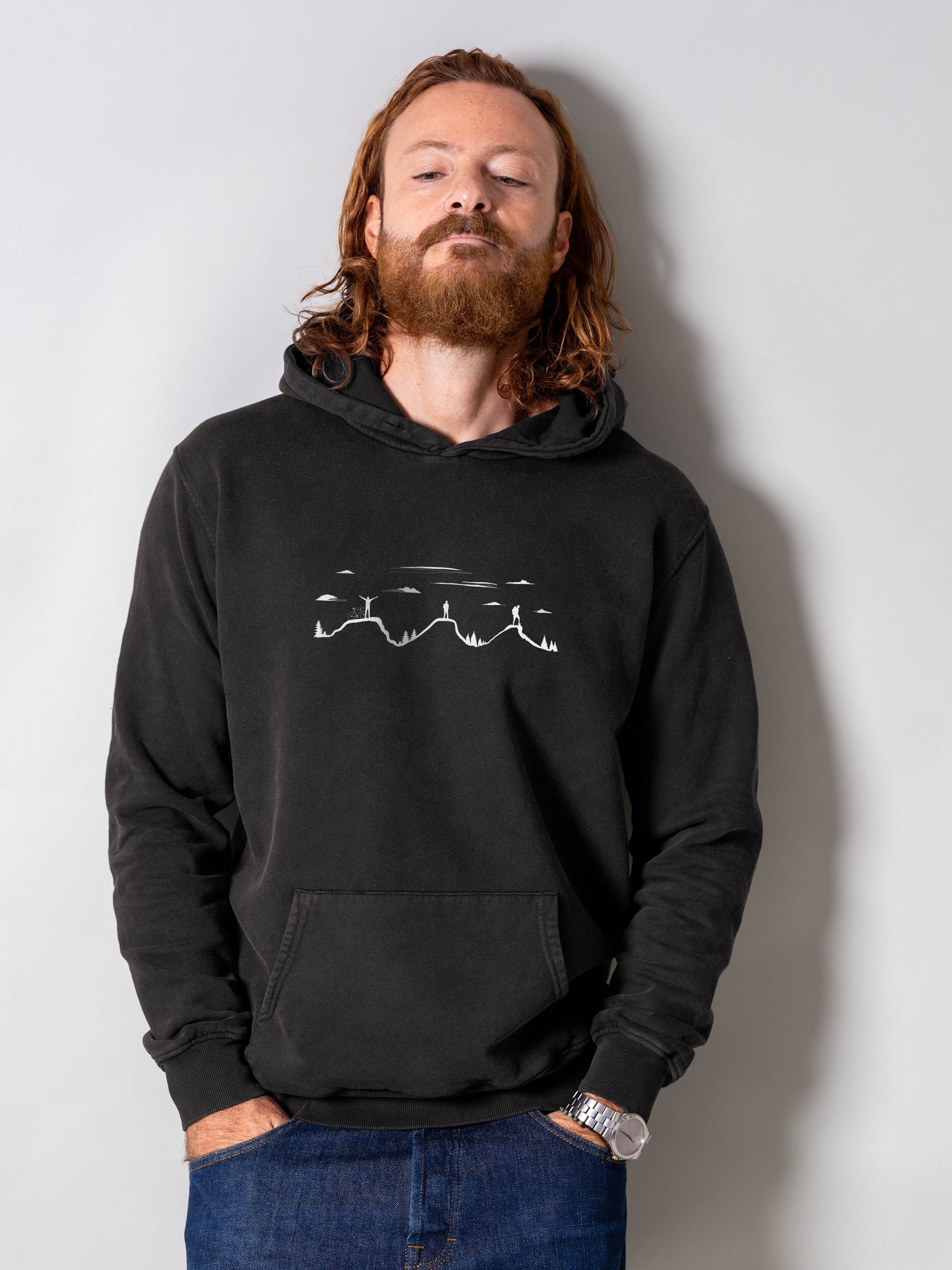Reaching the summit - Stonewashed Hoodie