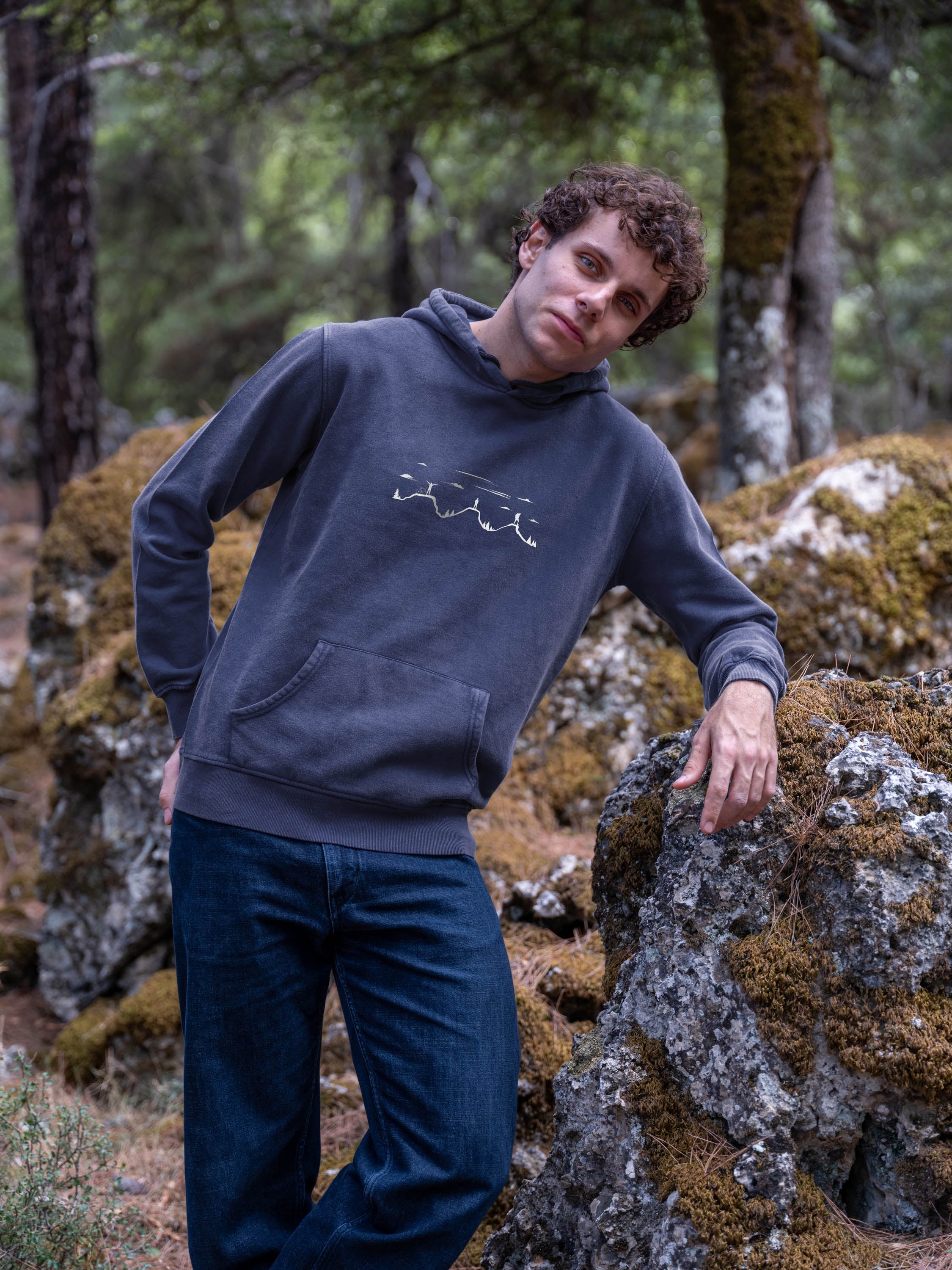 Reaching the summit - Stonewashed Hoodie