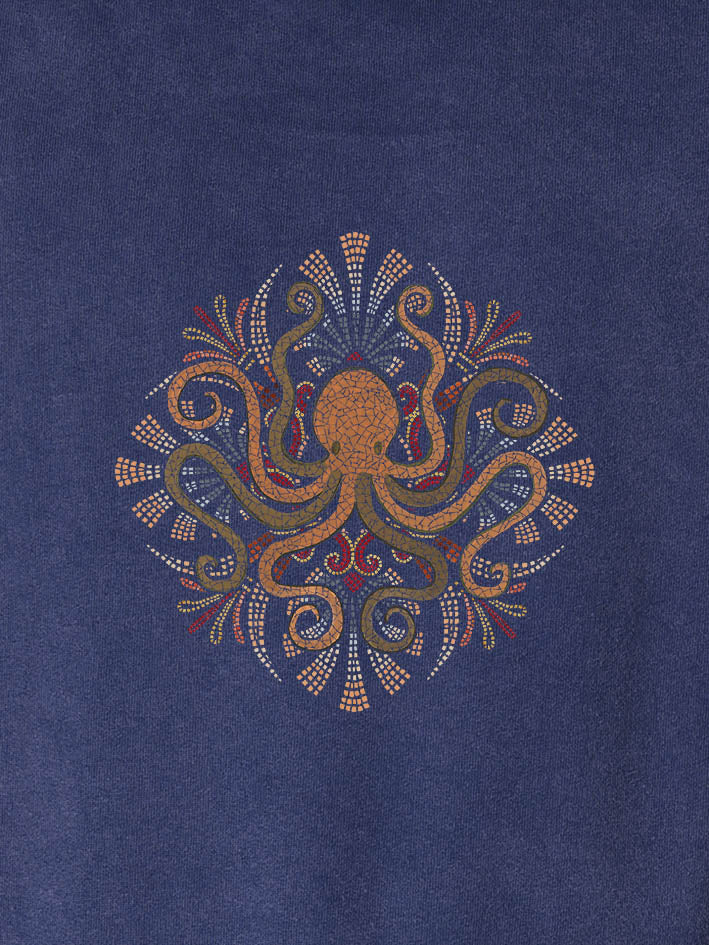 Minoan Octopus - Stonewashed Hoodie