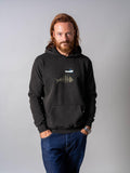 Fishing boat & Fishbone - Stonewashed Hoodie