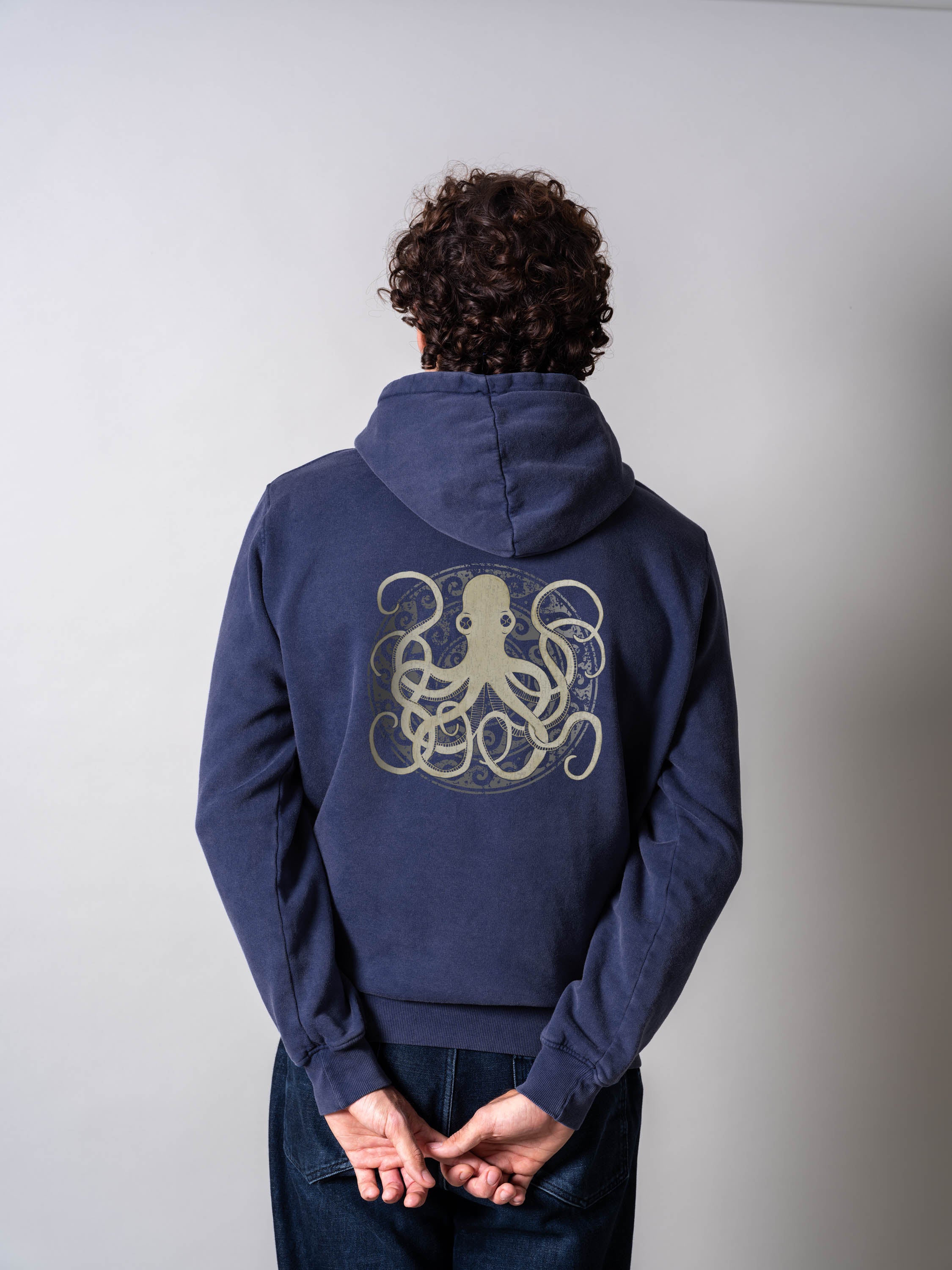 Minoan Octopus - Stonewashed Hoodie