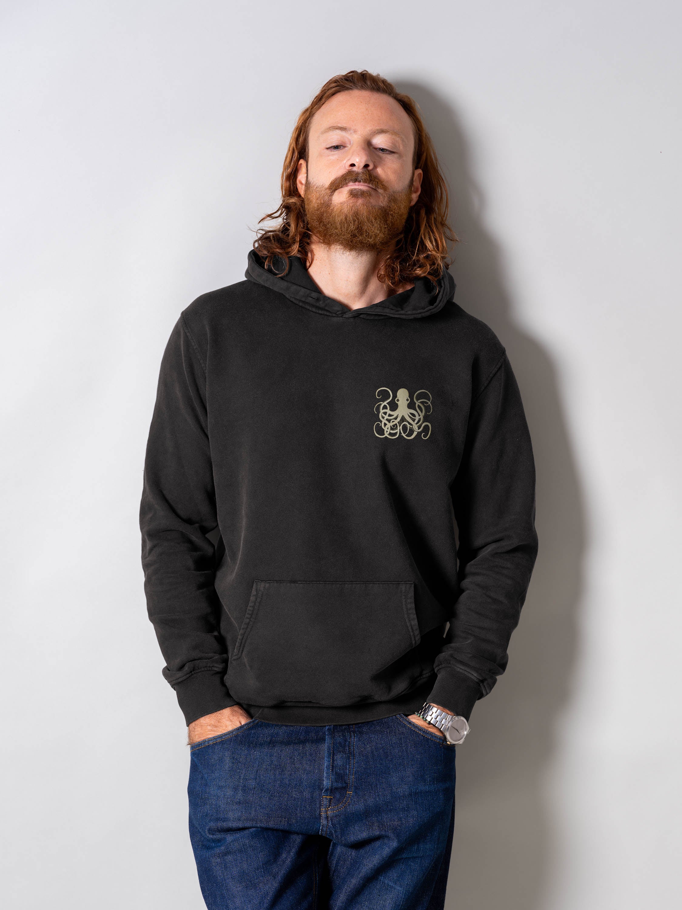 Minoan Octopus - Stonewashed Hoodie