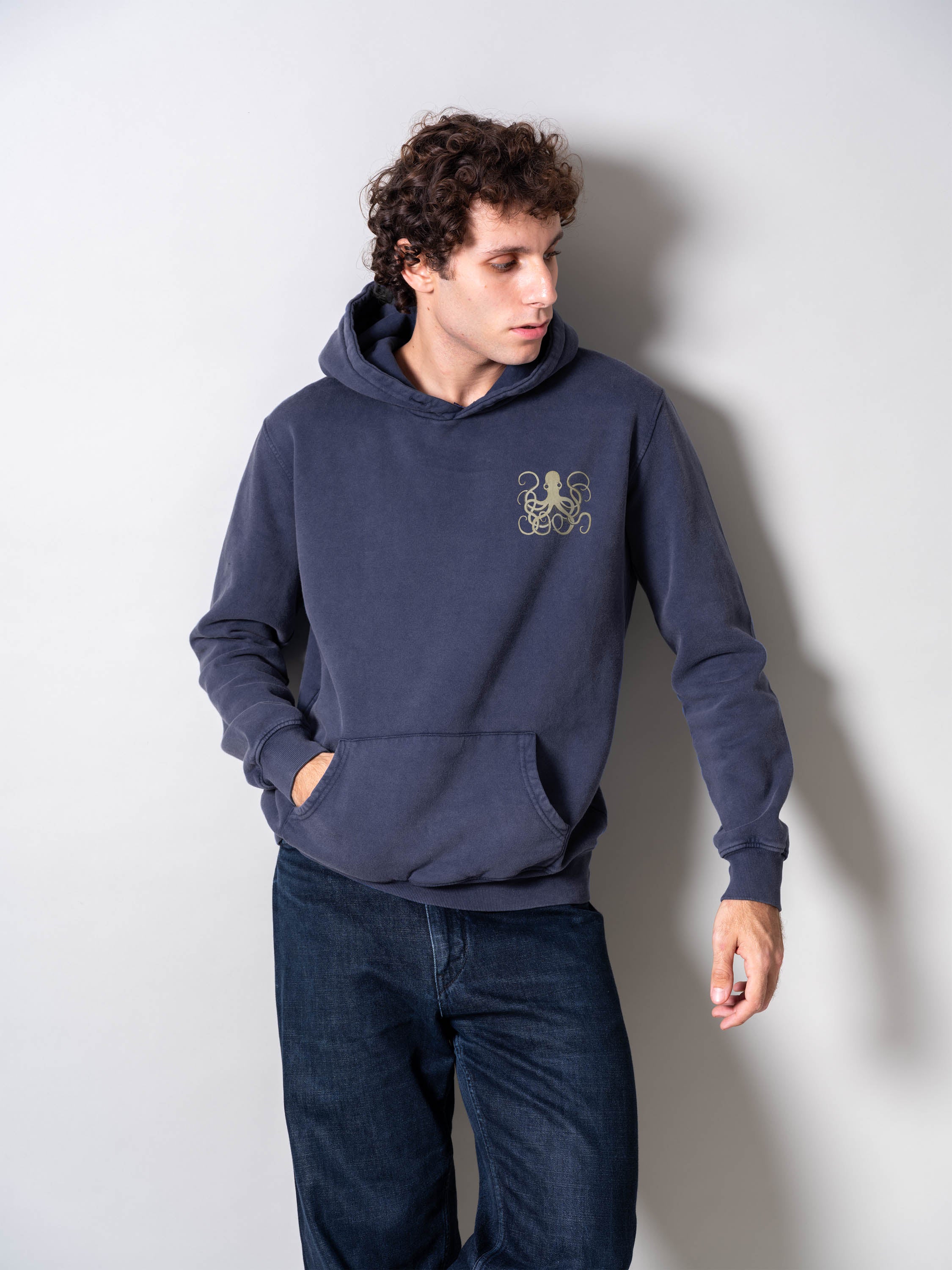Minoan Octopus - Stonewashed Hoodie