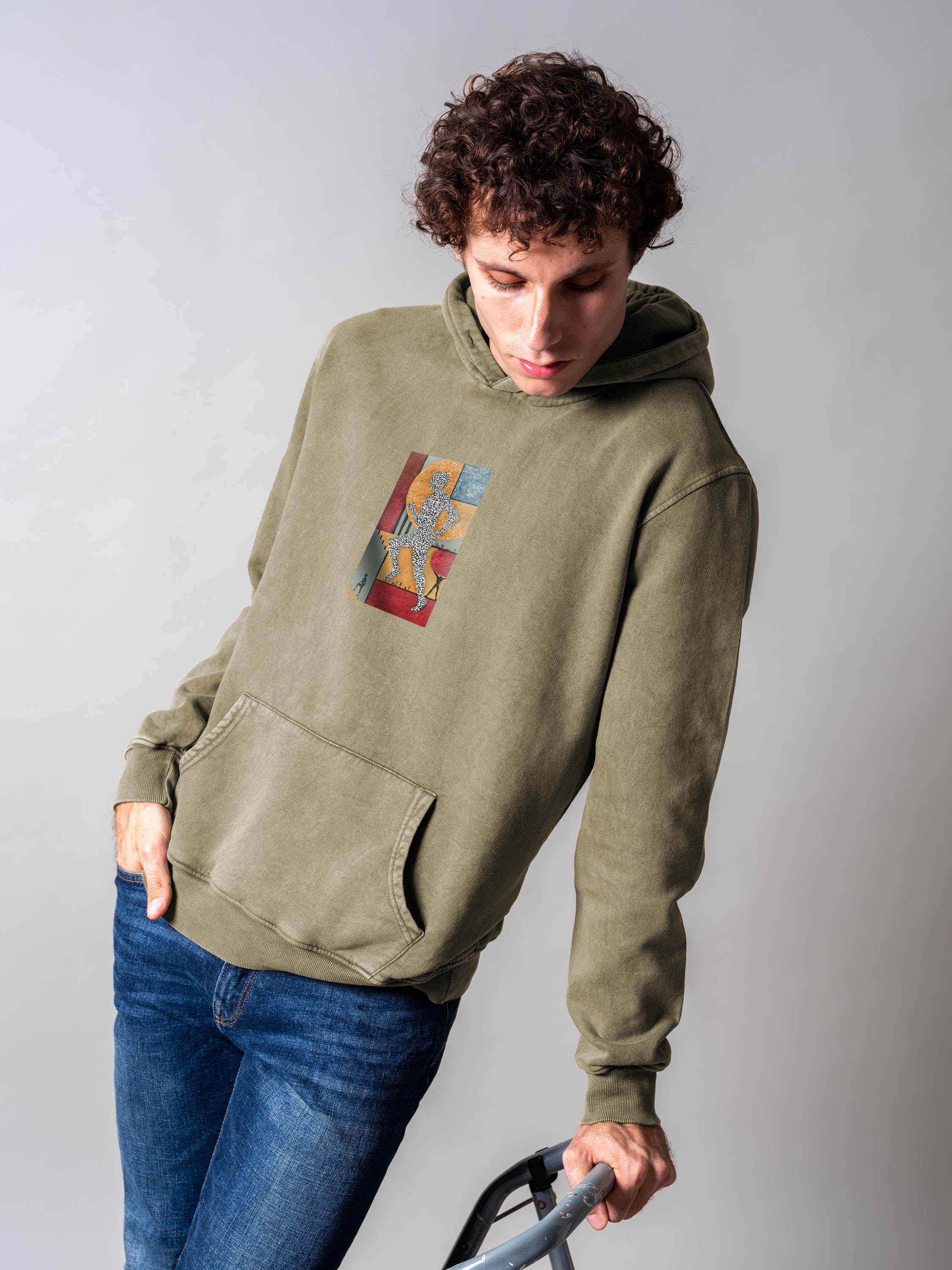 To the future - Stonewashed Hoodie