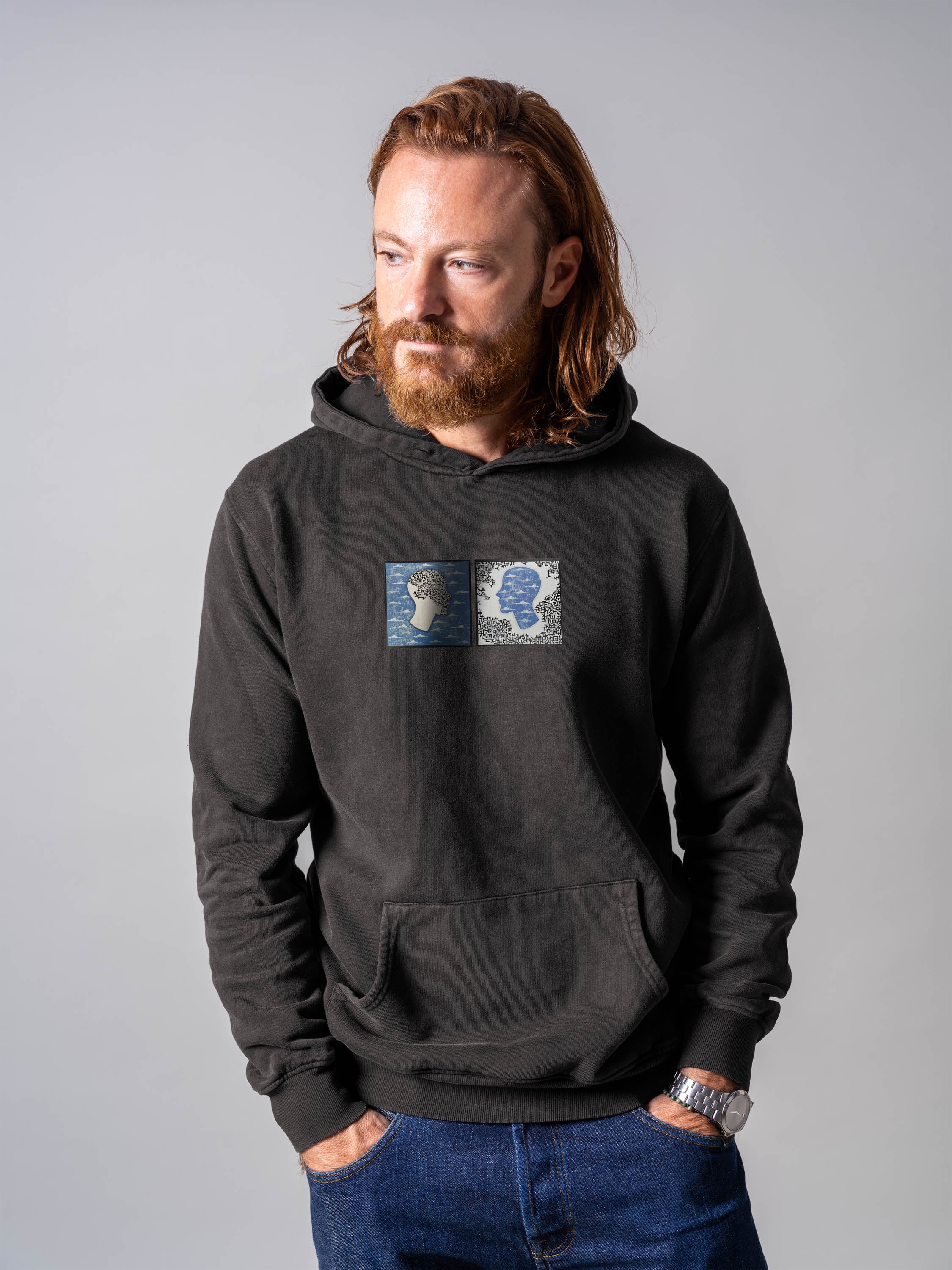 Rationalist - Emotion driven - Stonewashed Hoodie