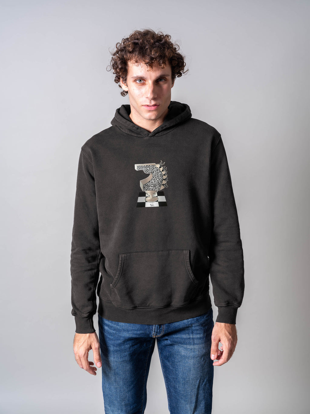 The letter 'Gamma' - Stonewashed Hoodie