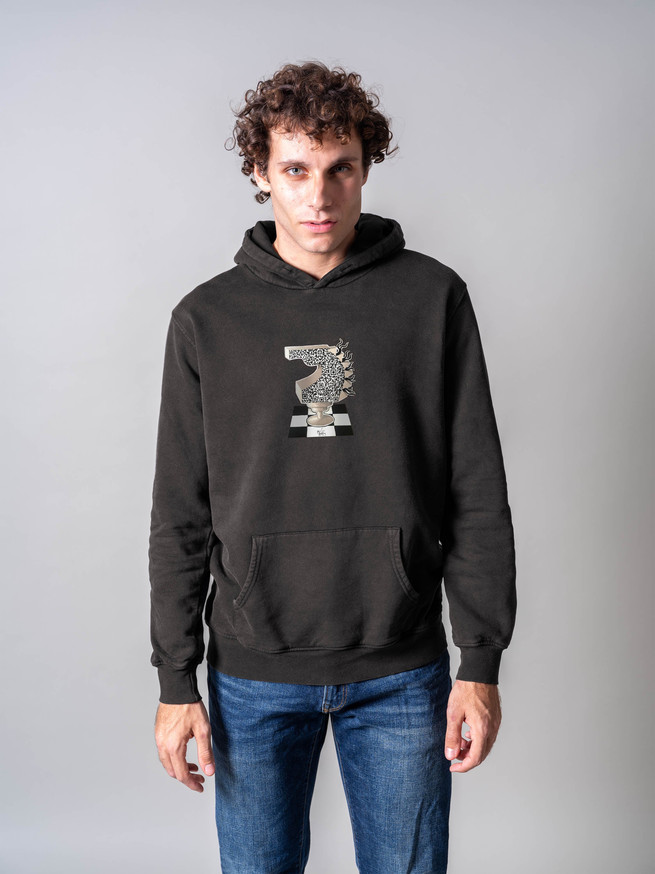 The letter 'Gamma' - Stonewashed Hoodie