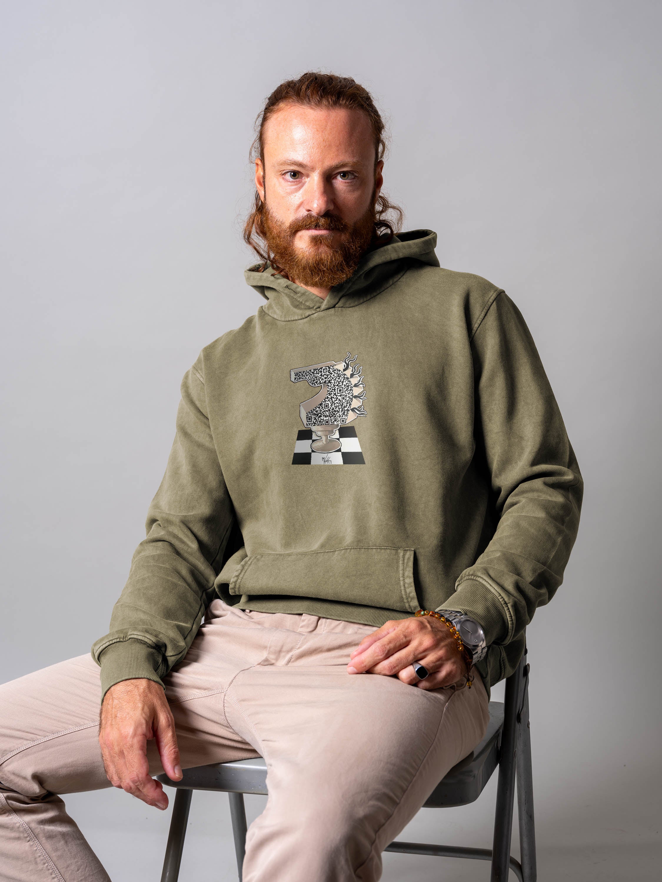 The letter 'Gamma' - Stonewashed Hoodie