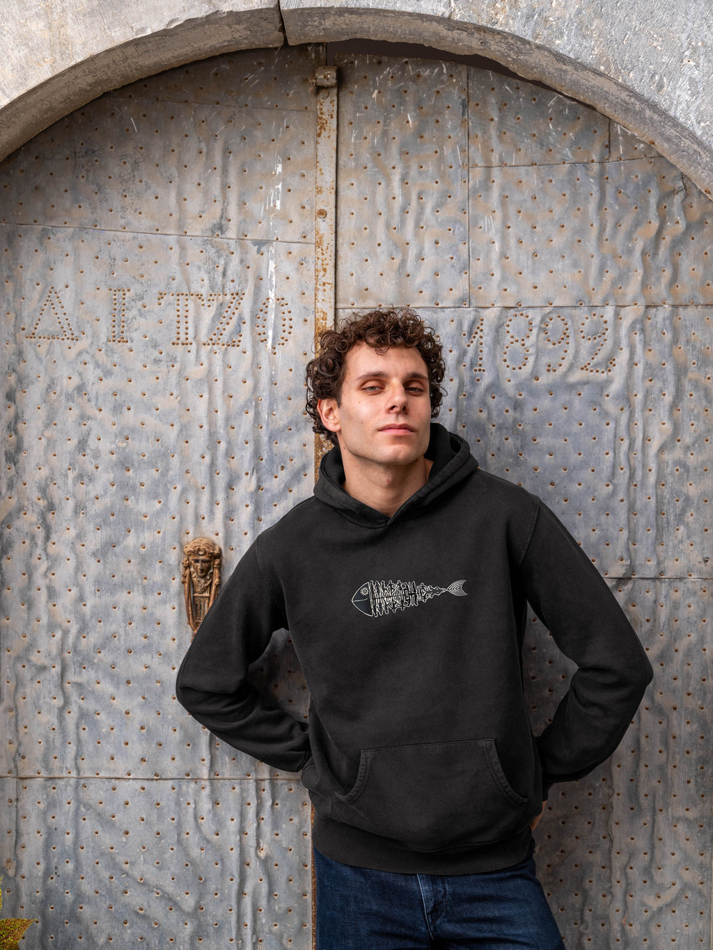 Fishbone - Stonewashed Hoodie