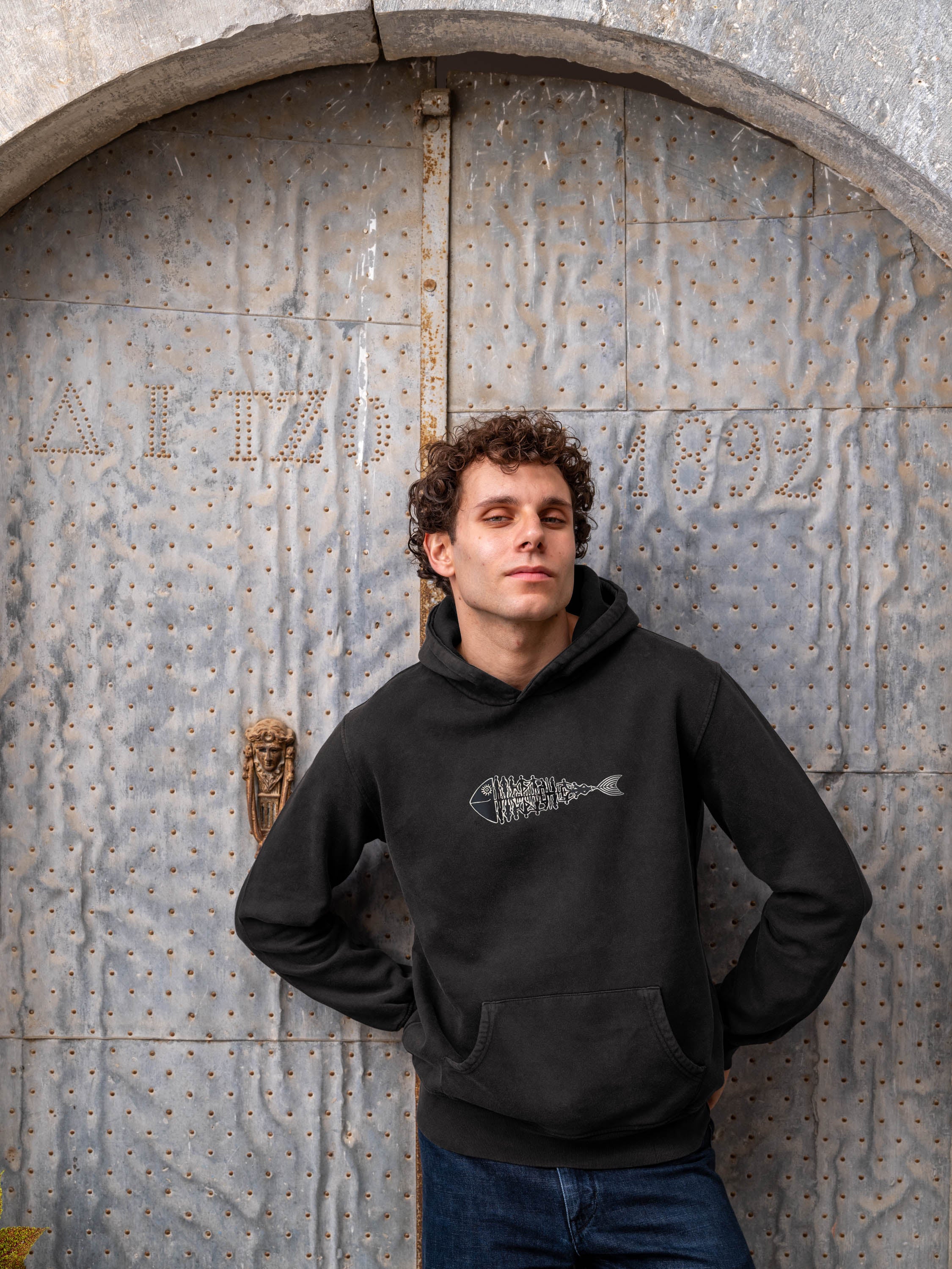 Fishbone - Stonewashed Hoodie