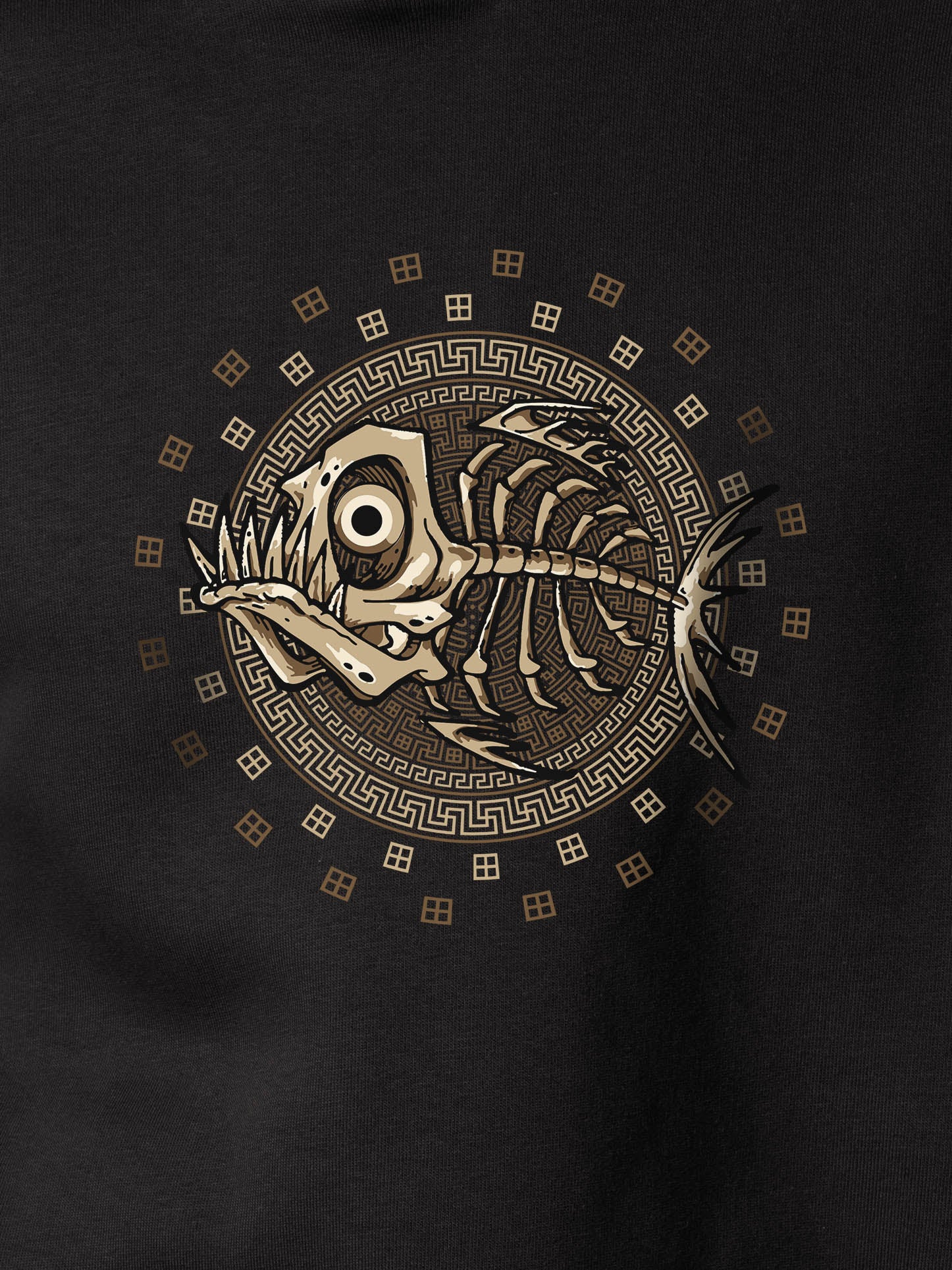 Fishbone Disk - Hoodies