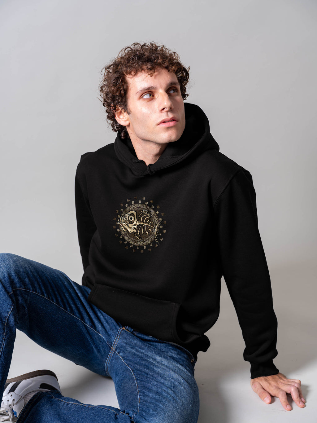 Fishbone Disk - Hoodies
