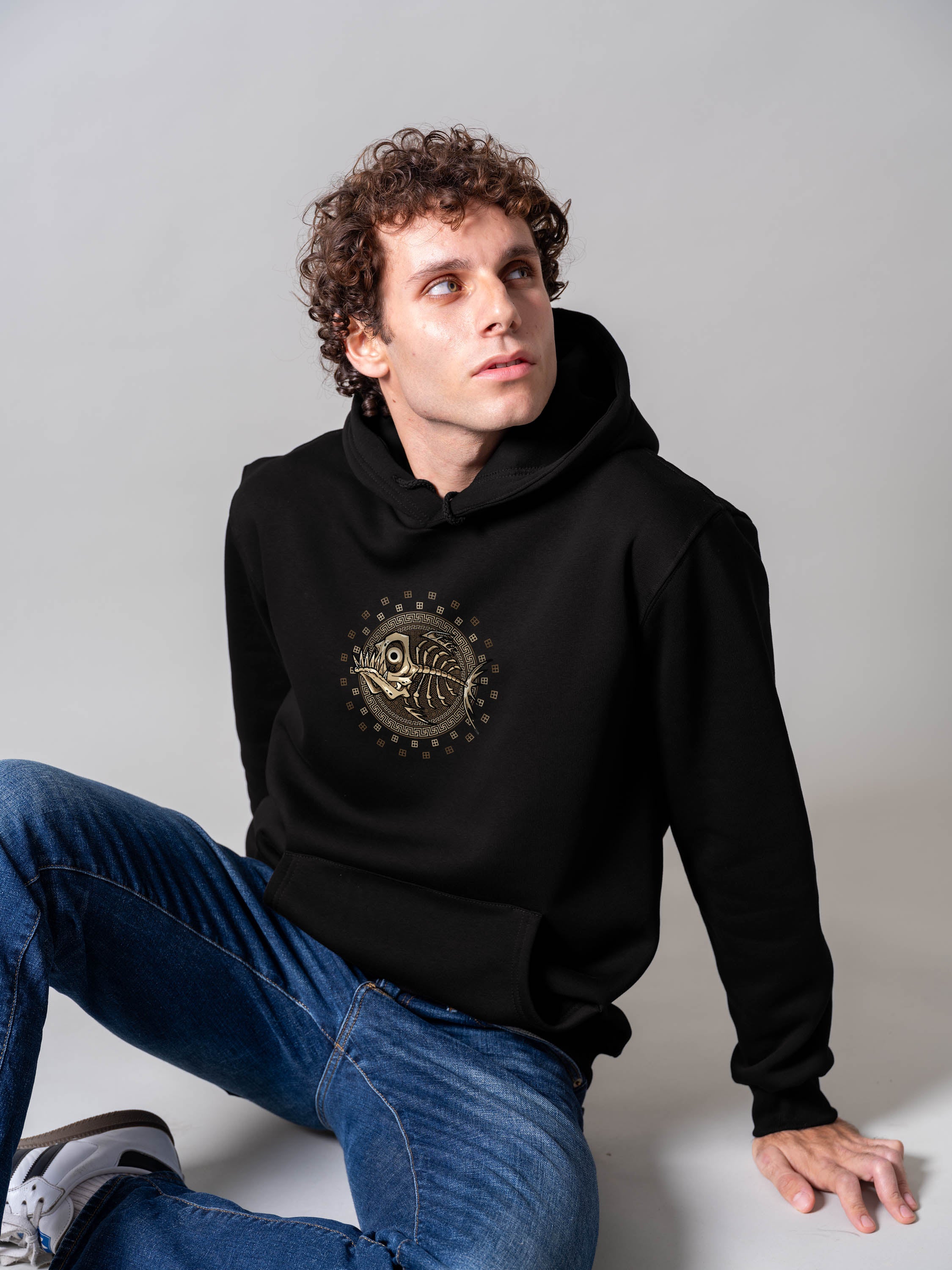 Fishbone Disk - Hoodies