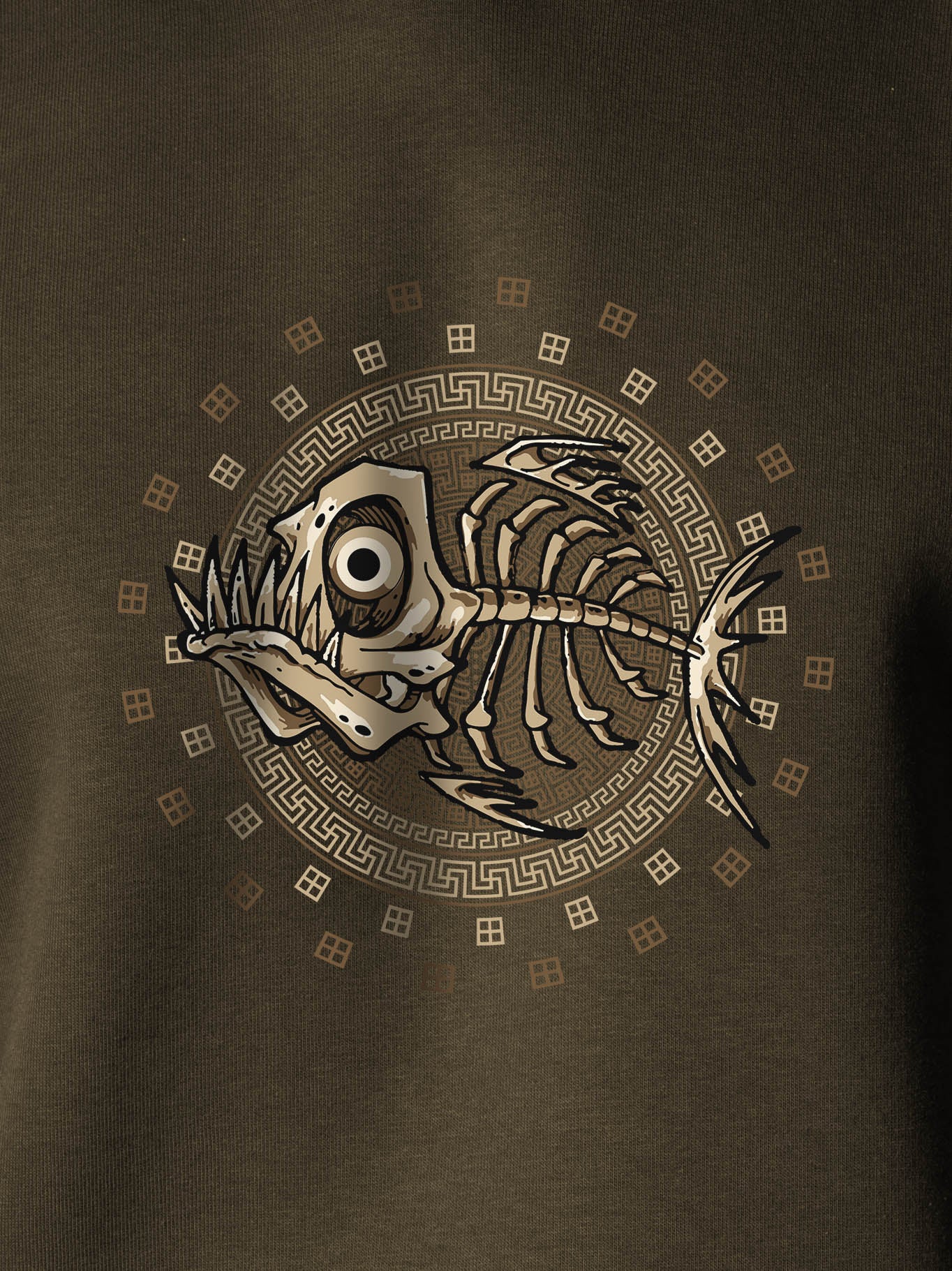 Fishbone Disk - Hoodies