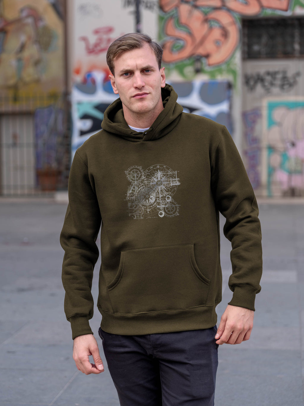 Ουράνια πυξίδα - Φούτερ με κουκούλα