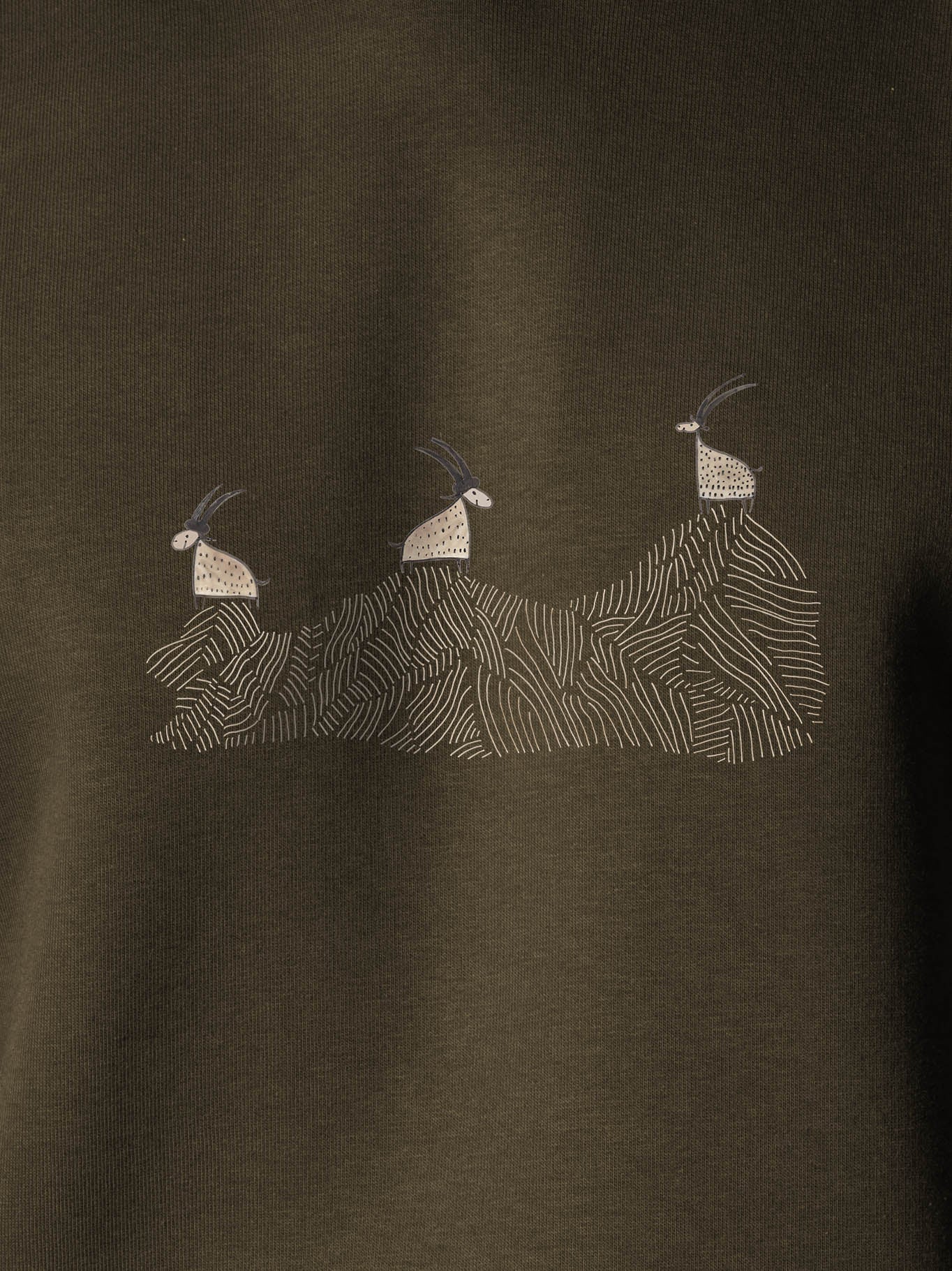 Cretan goats on a jagged ridge - Hoodies