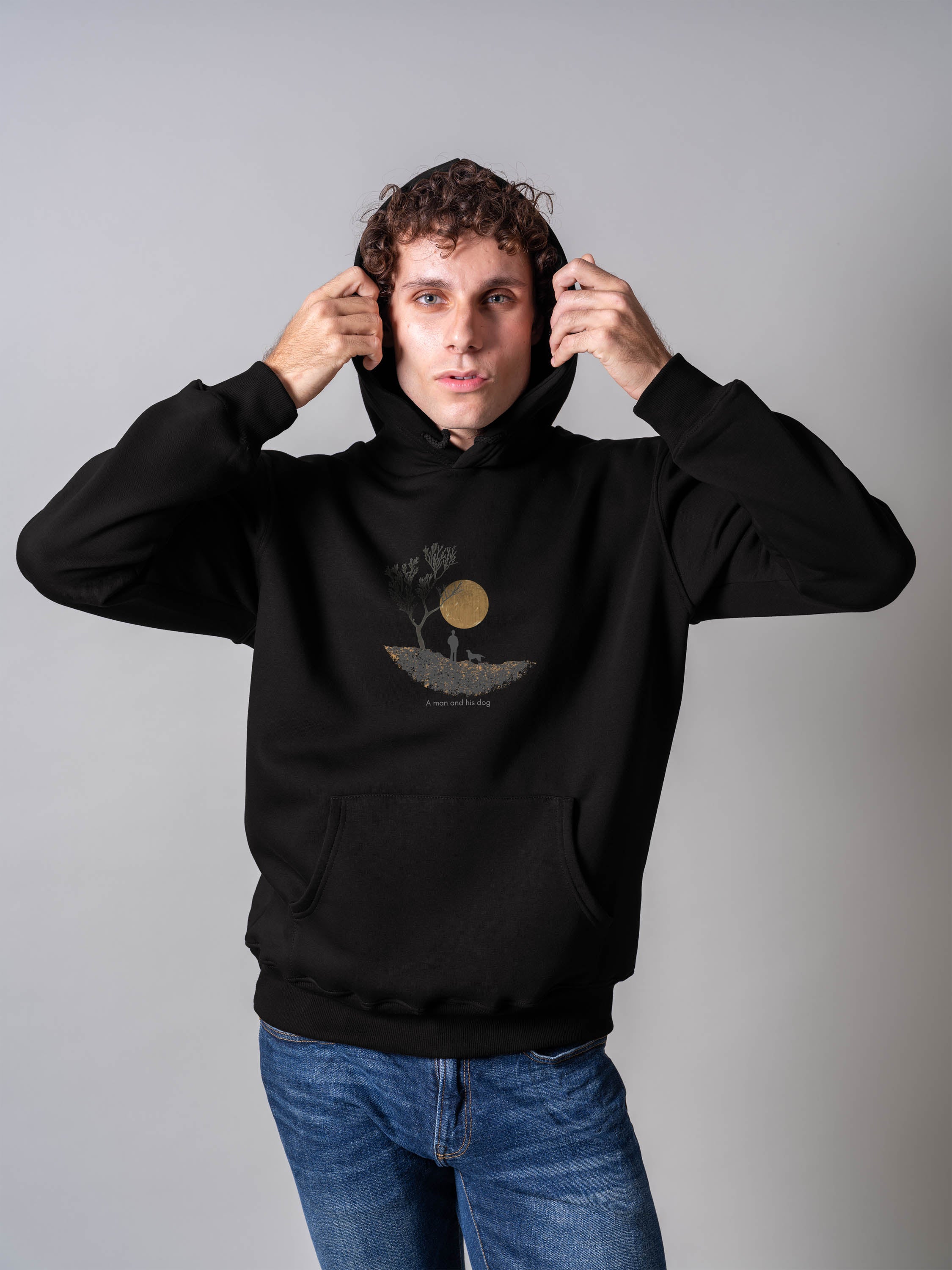 A Man & His Dog  - Hoodies
