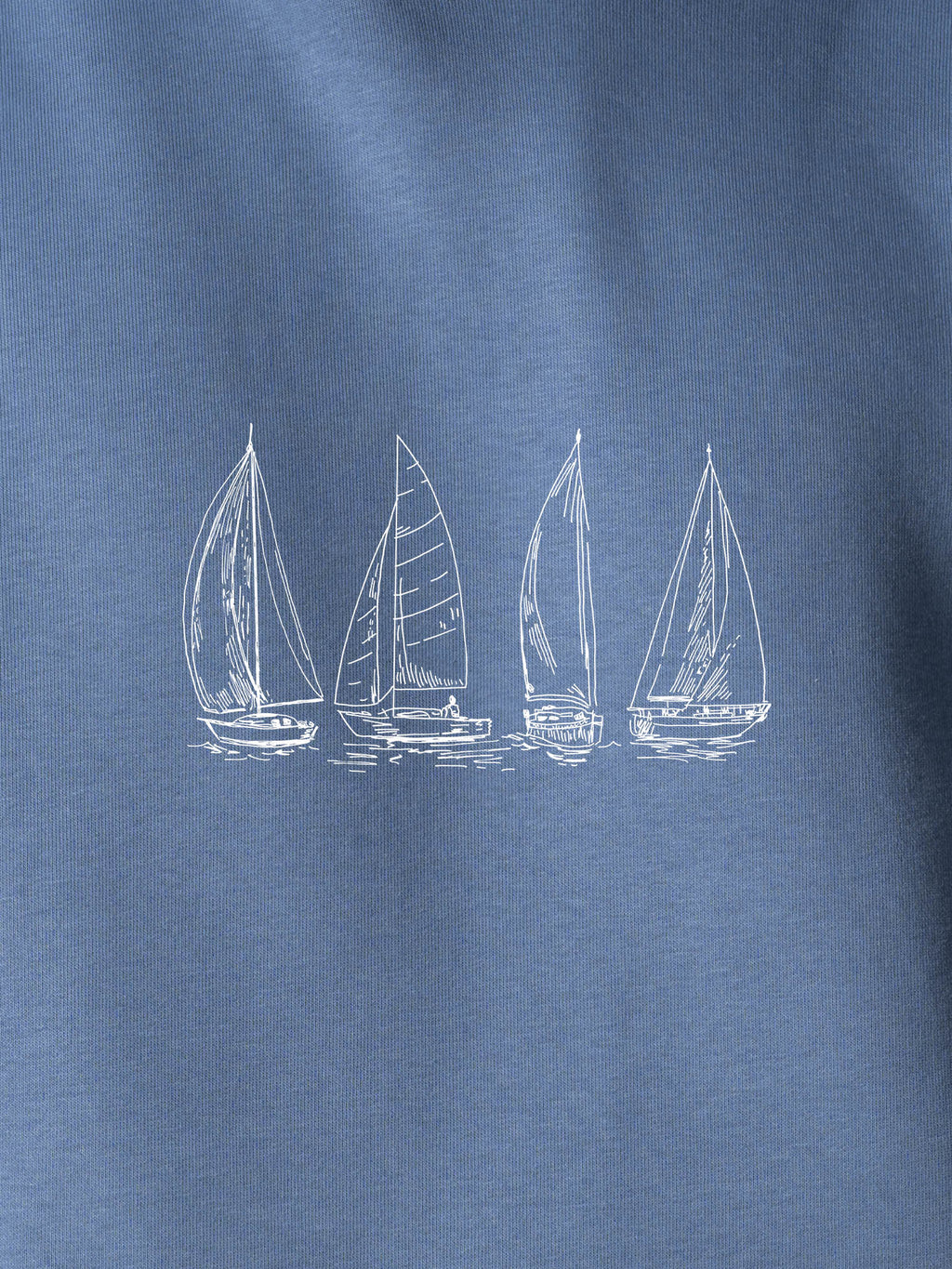 Outlines of sailing boats - Hoodies