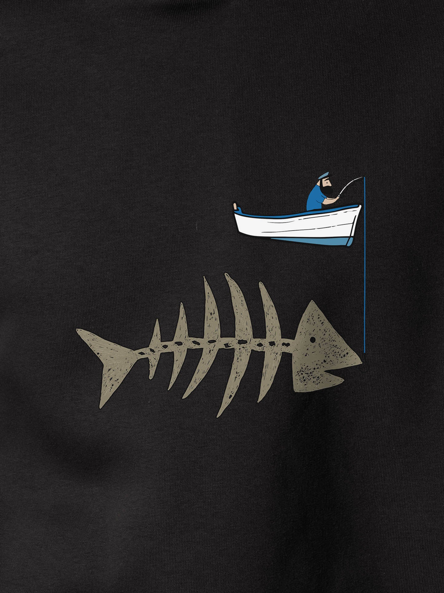 Βάρκα & Ψαροκόκαλο - Φούτερ με κουκούλα