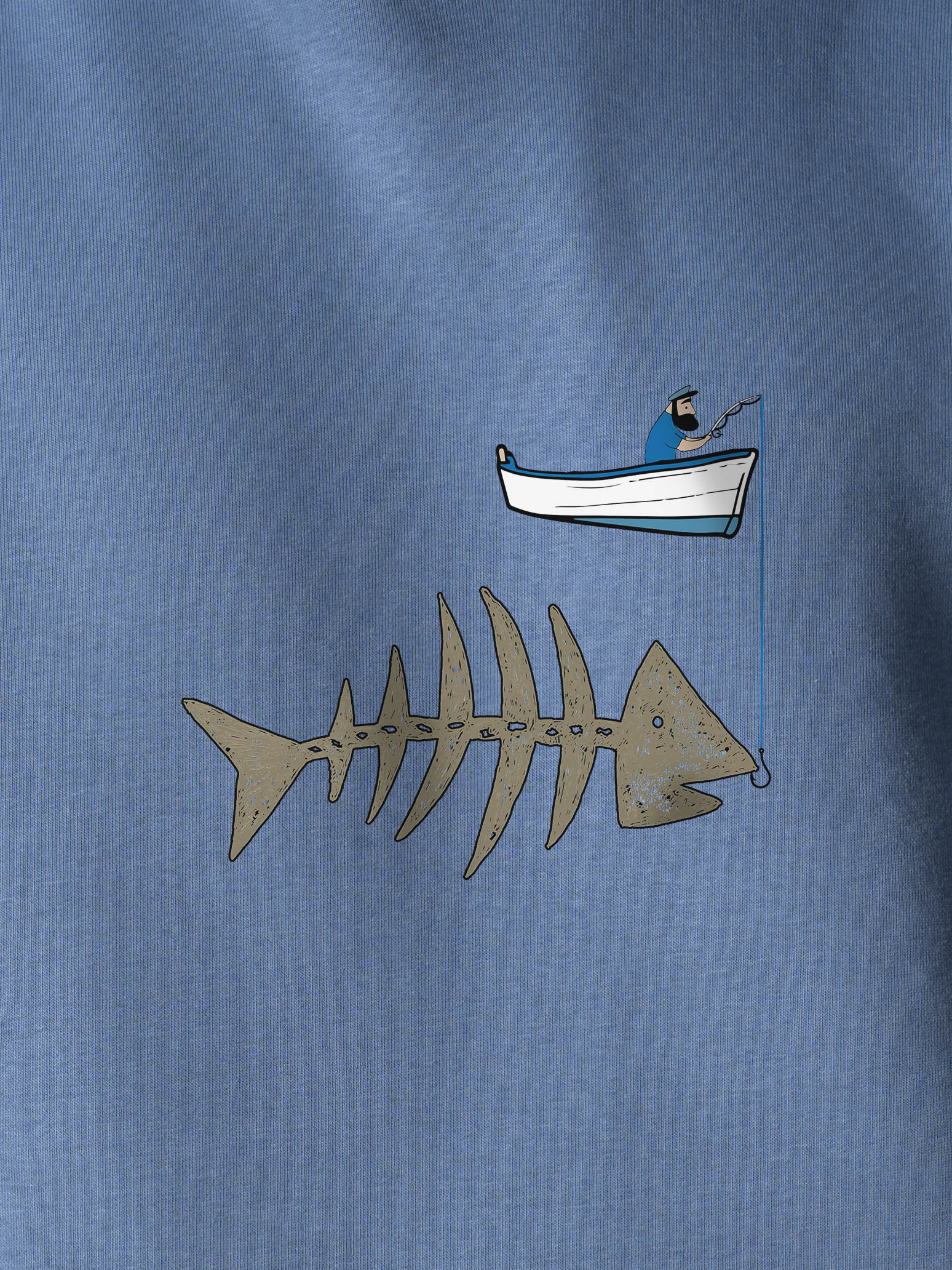 Βάρκα & Ψαροκόκαλο - Φούτερ με κουκούλα